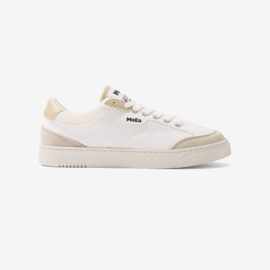 Baskets vegan en matière végétale | beige "gen3 corn white & beige"