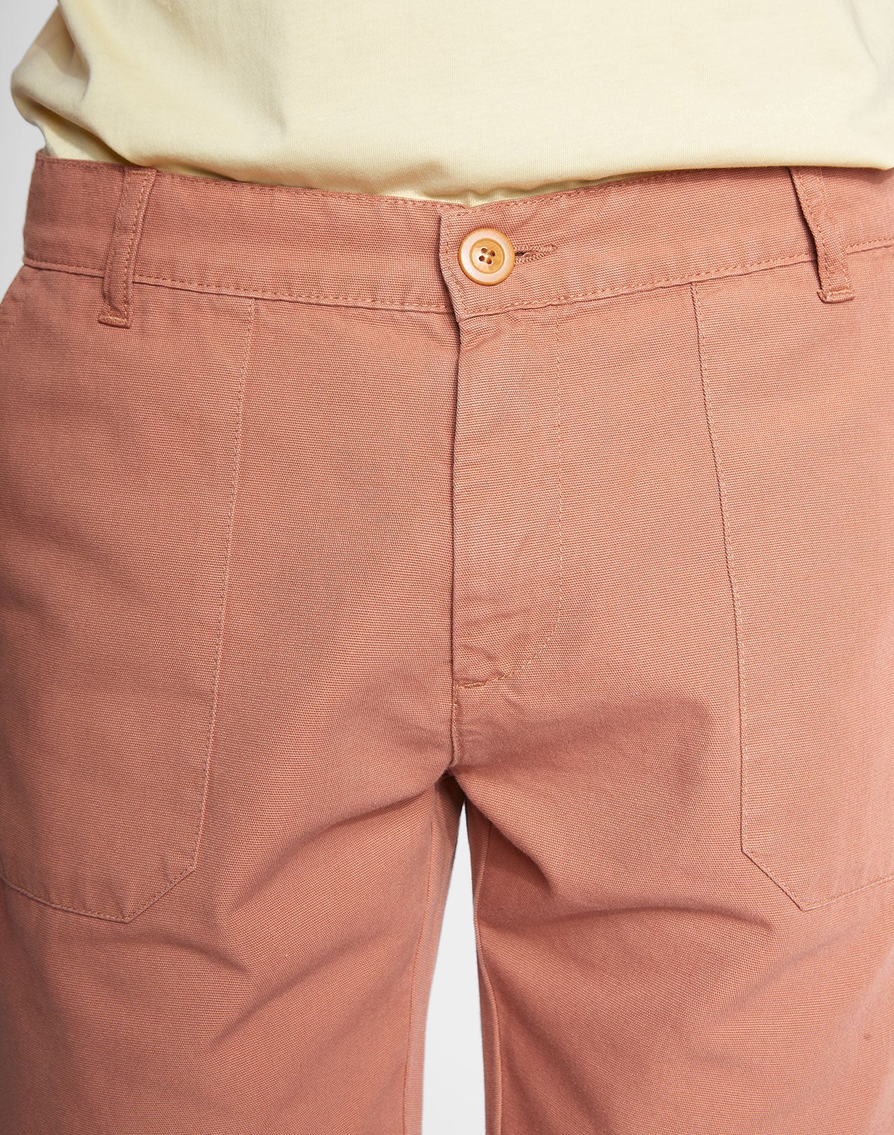 Short en coton bio | orange "gyver sienna"