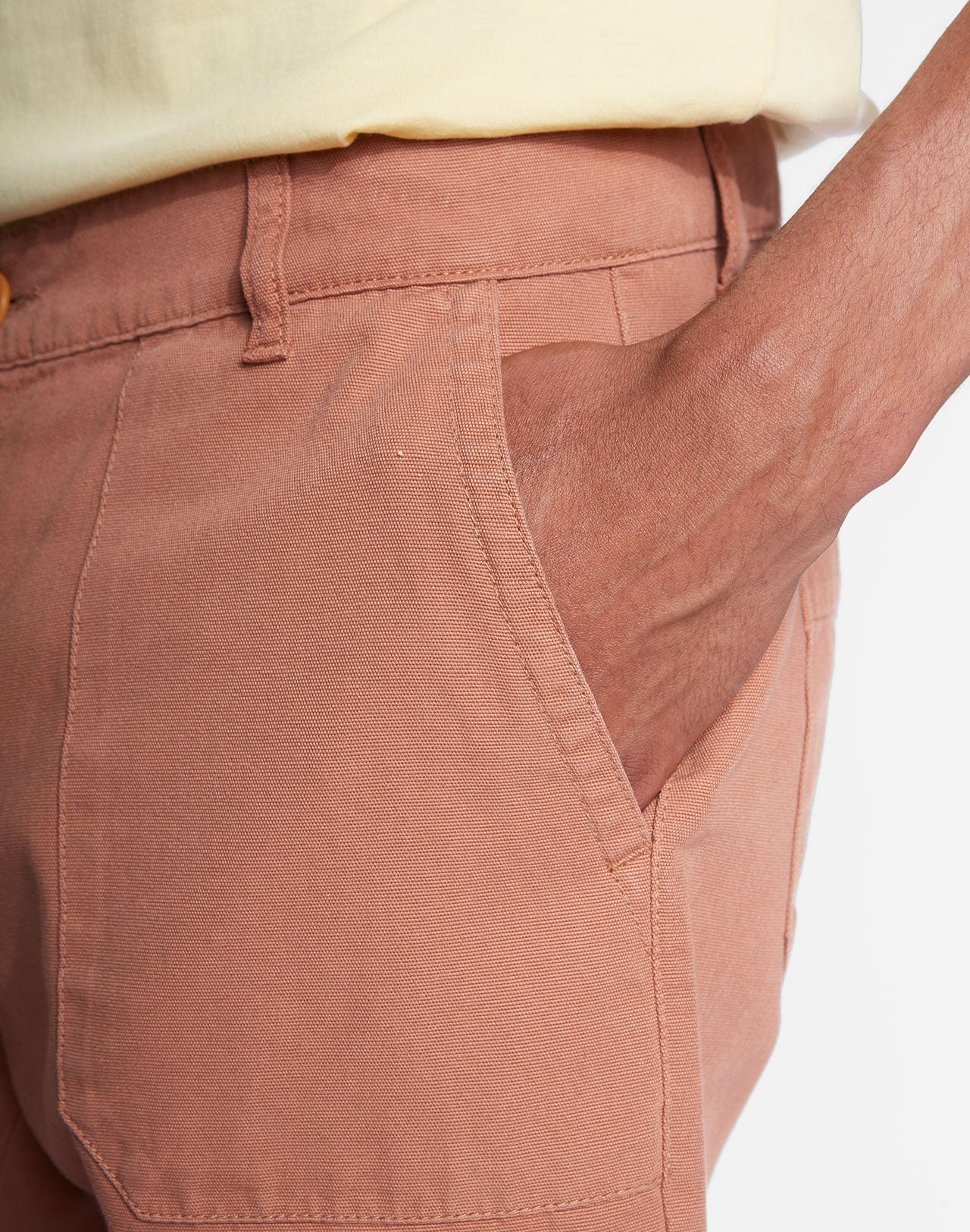 Short en coton bio | orange "gyver sienna"