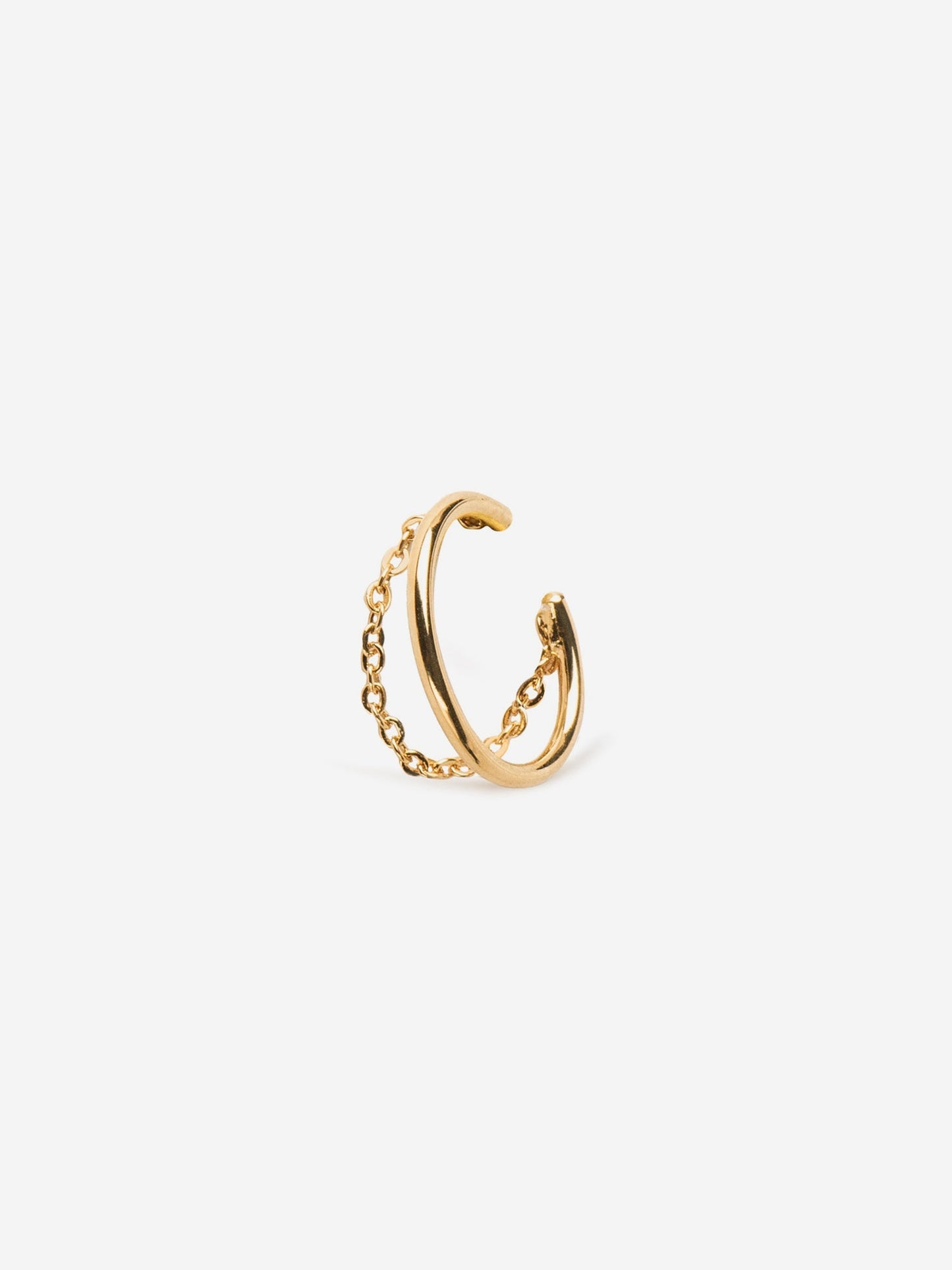 Bague d'oreille en plaqué or certifié | doré "bague d’oreille georges"