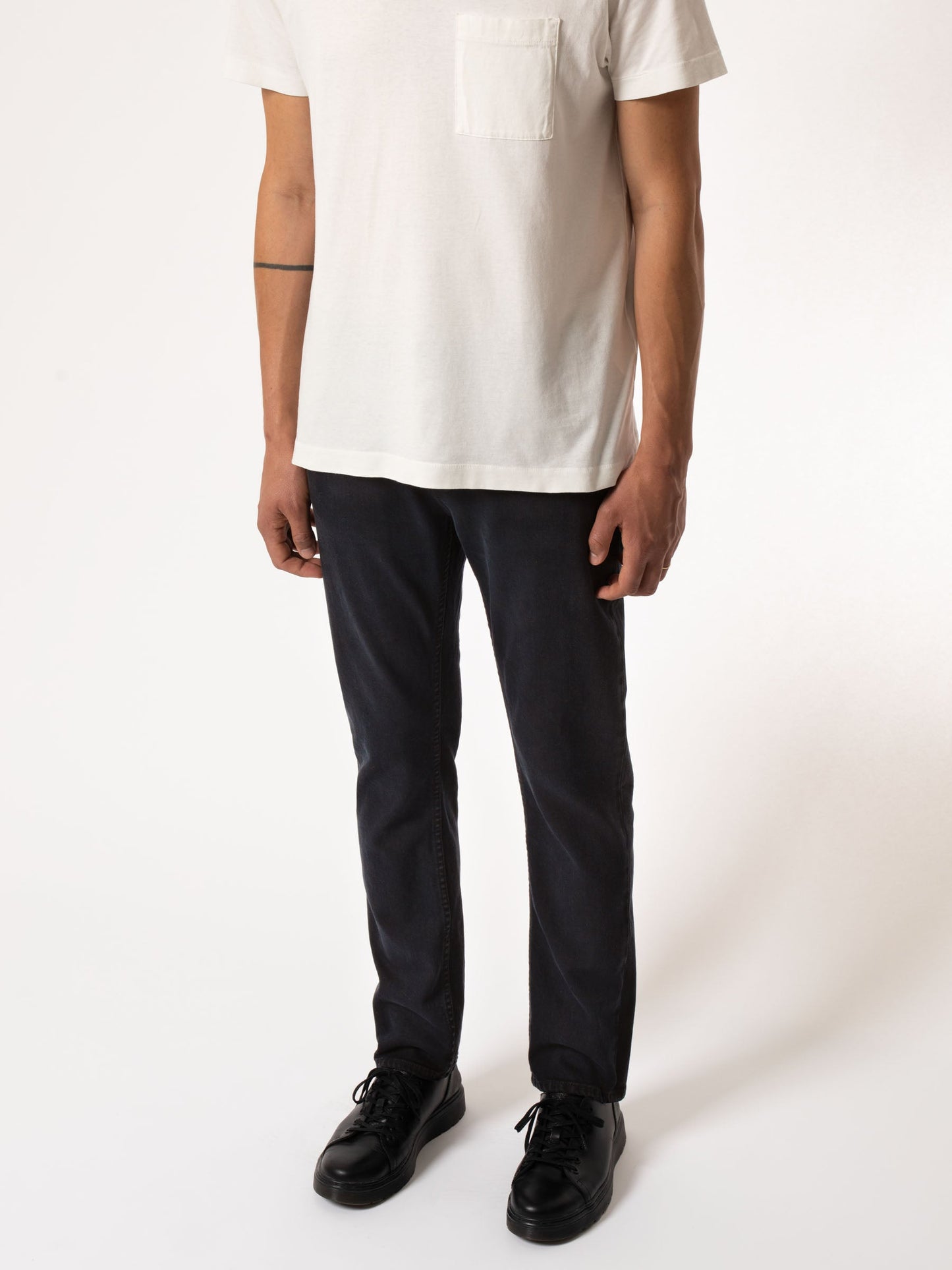 Jean slim noir en coton bio - Grim Tim Black Skies
