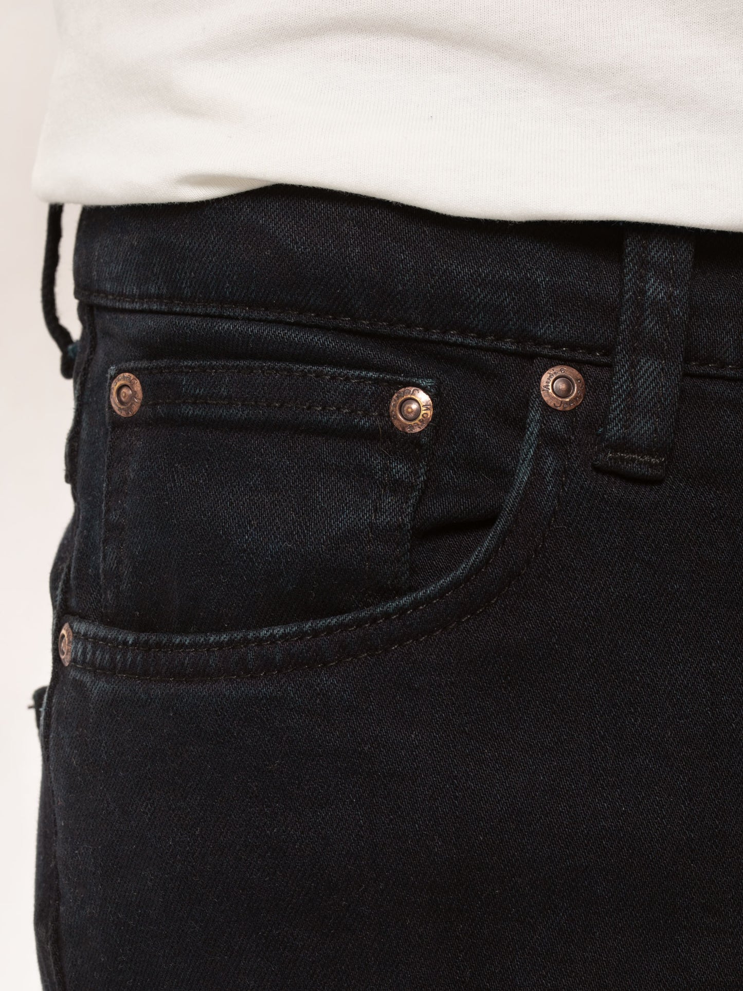 Jean slim noir en coton bio - Grim Tim Black Skies