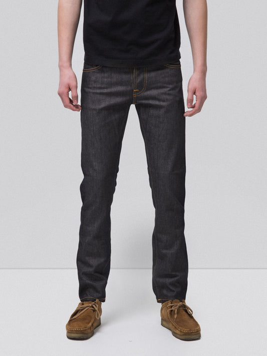 Jean slim brut coton bio - Grim Tim Dry Open Navy