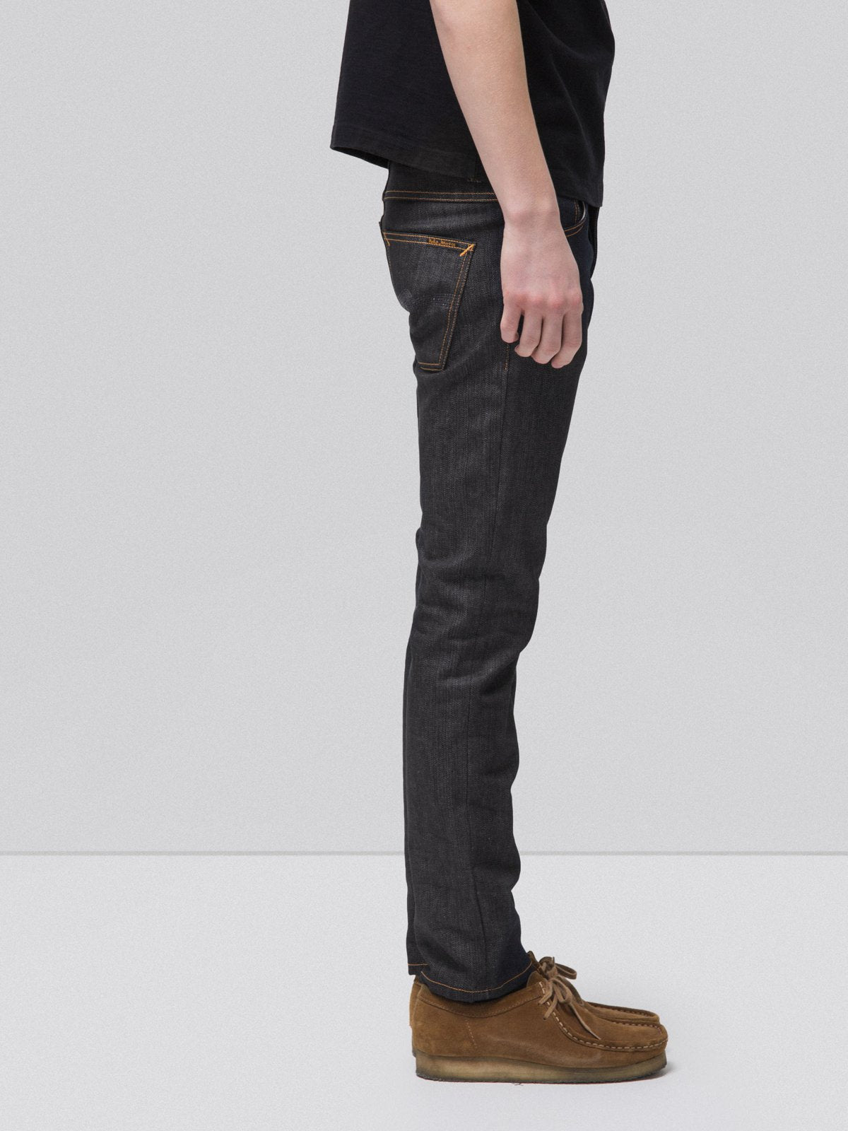 Jean slim brut coton bio - Grim Tim Dry Open Navy