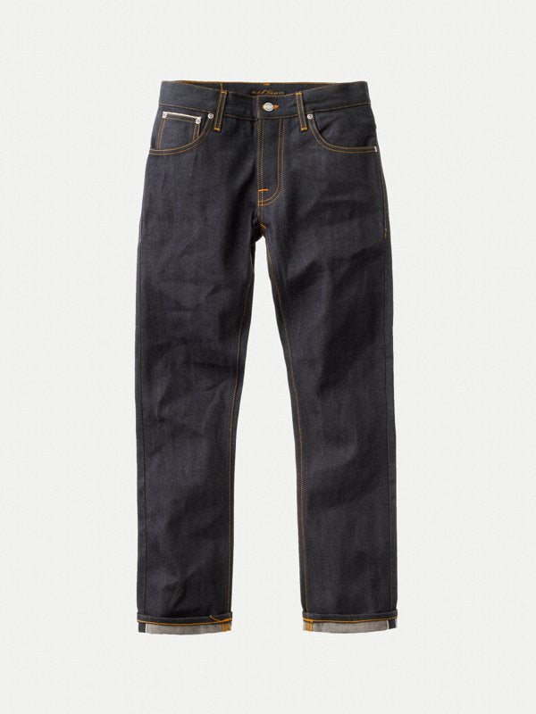Jean slim brut Selvedge en coton bio - Grim Tim Dry selvage