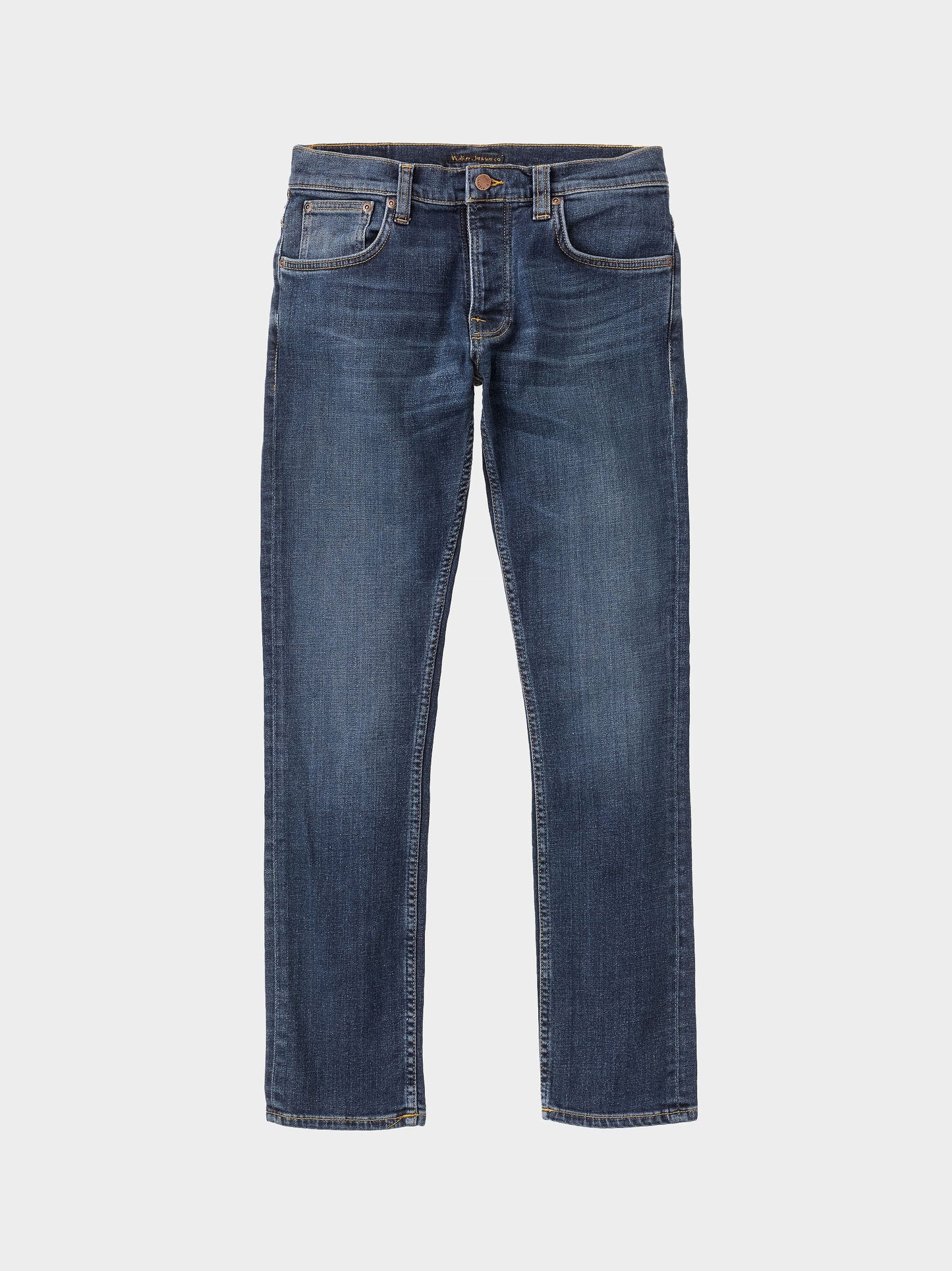 Jean slim en coton bio | bleu foncé "Grim Tim Indigo Myth"