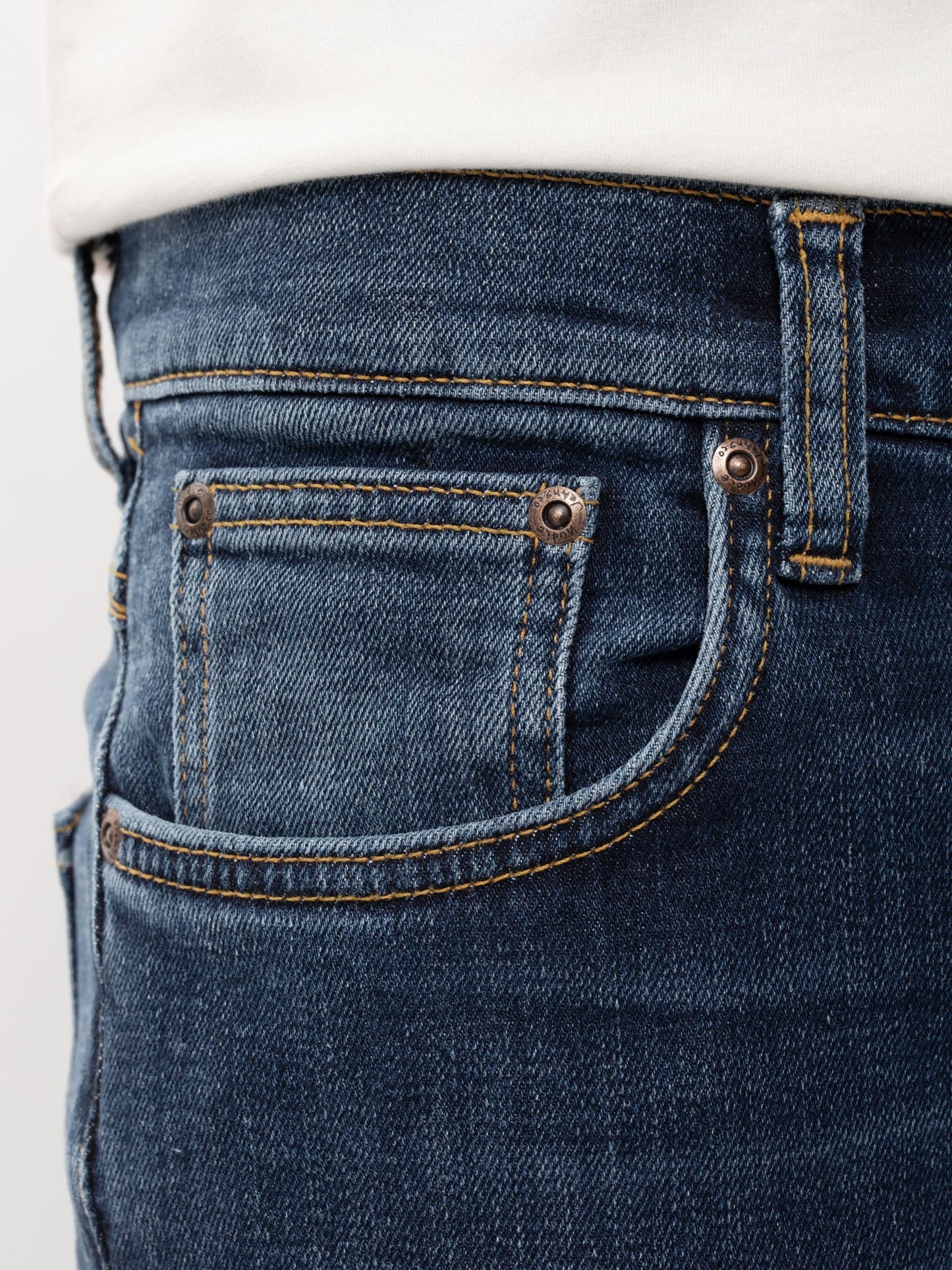 Jean slim en coton bio | bleu foncé "Grim Tim Indigo Myth"