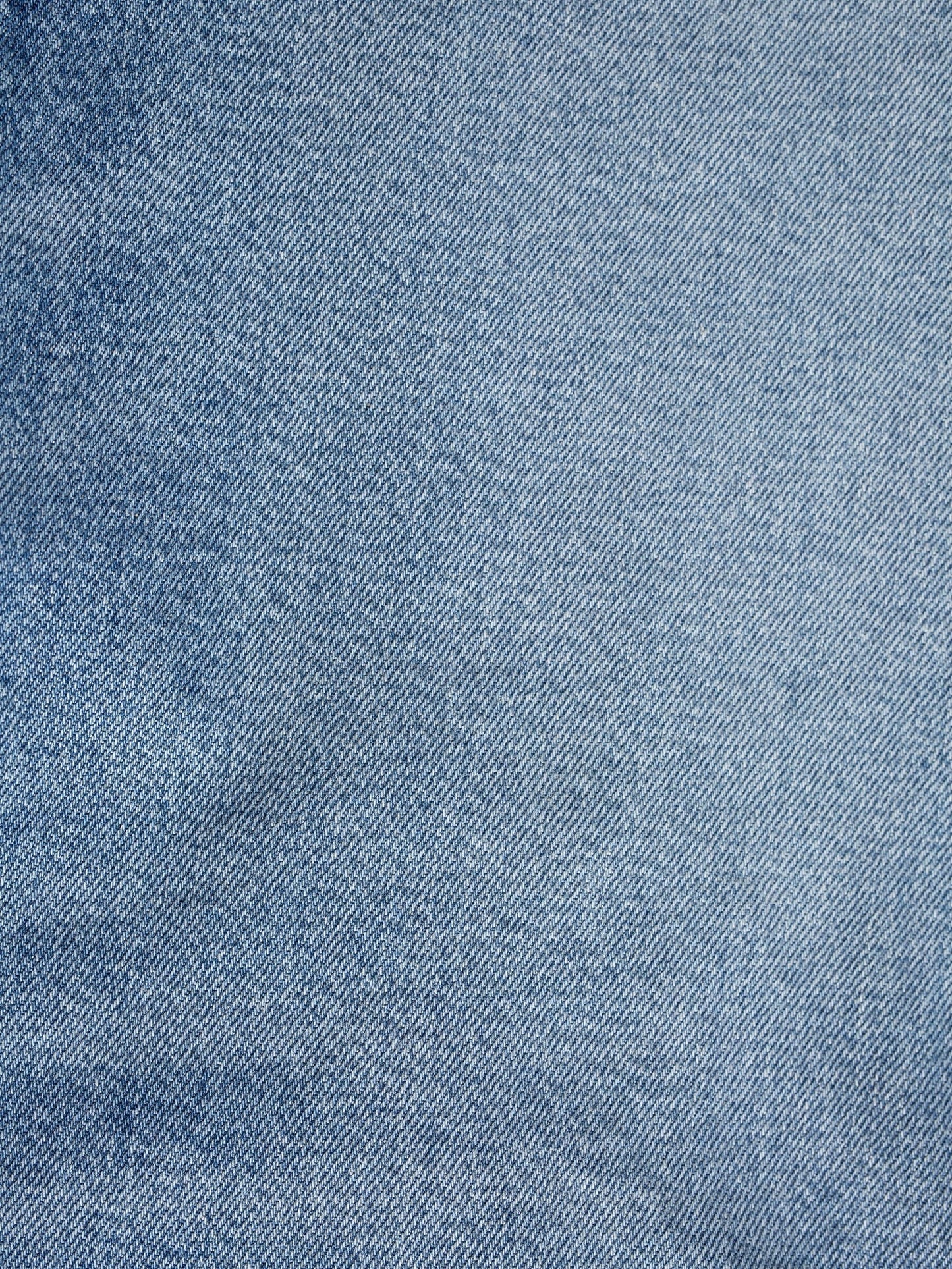 Jean slim bleu clair en coton bio - grim tim worn pale blue