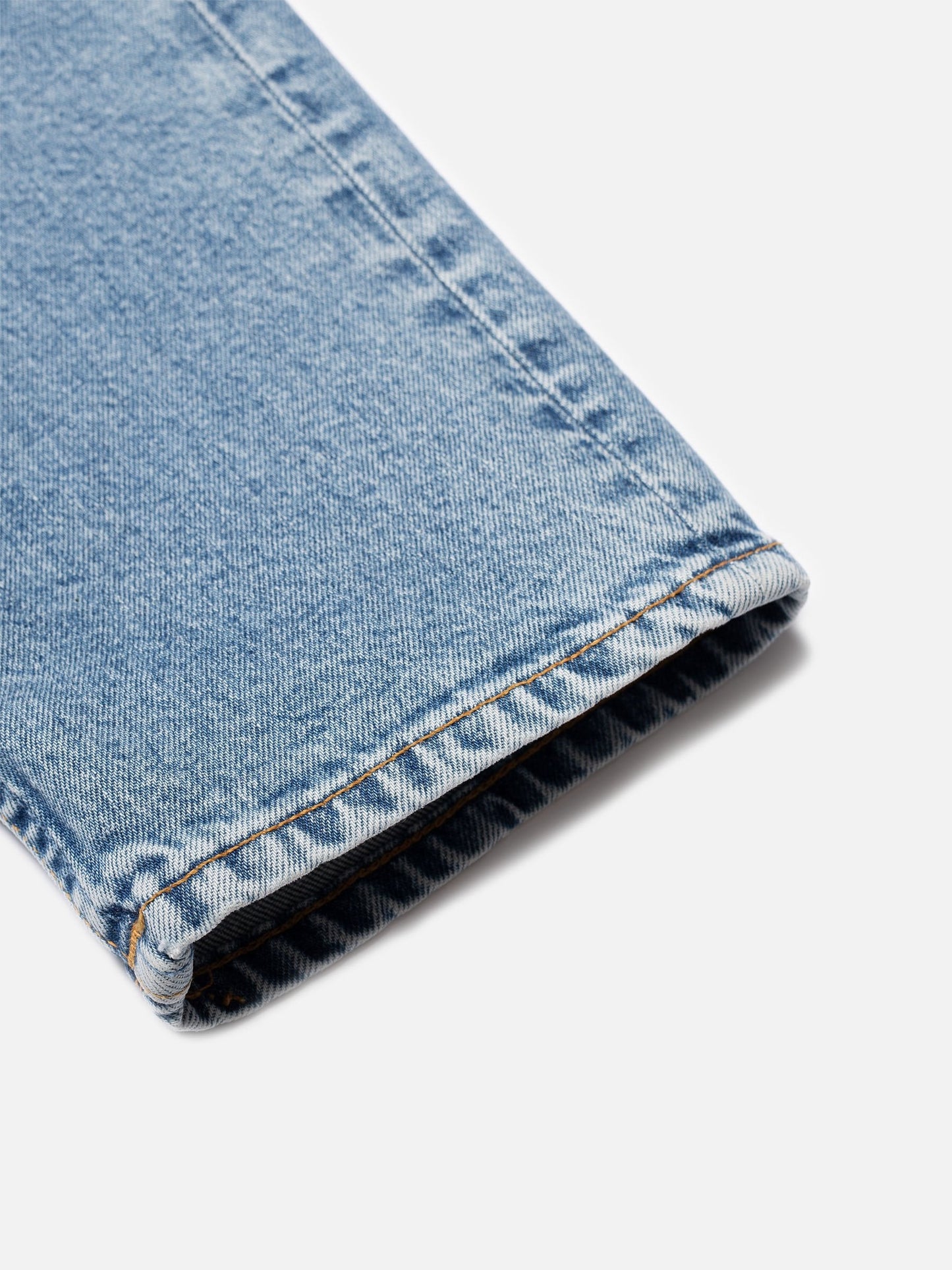 Jean slim bleu clair en coton bio - grim tim worn pale blue