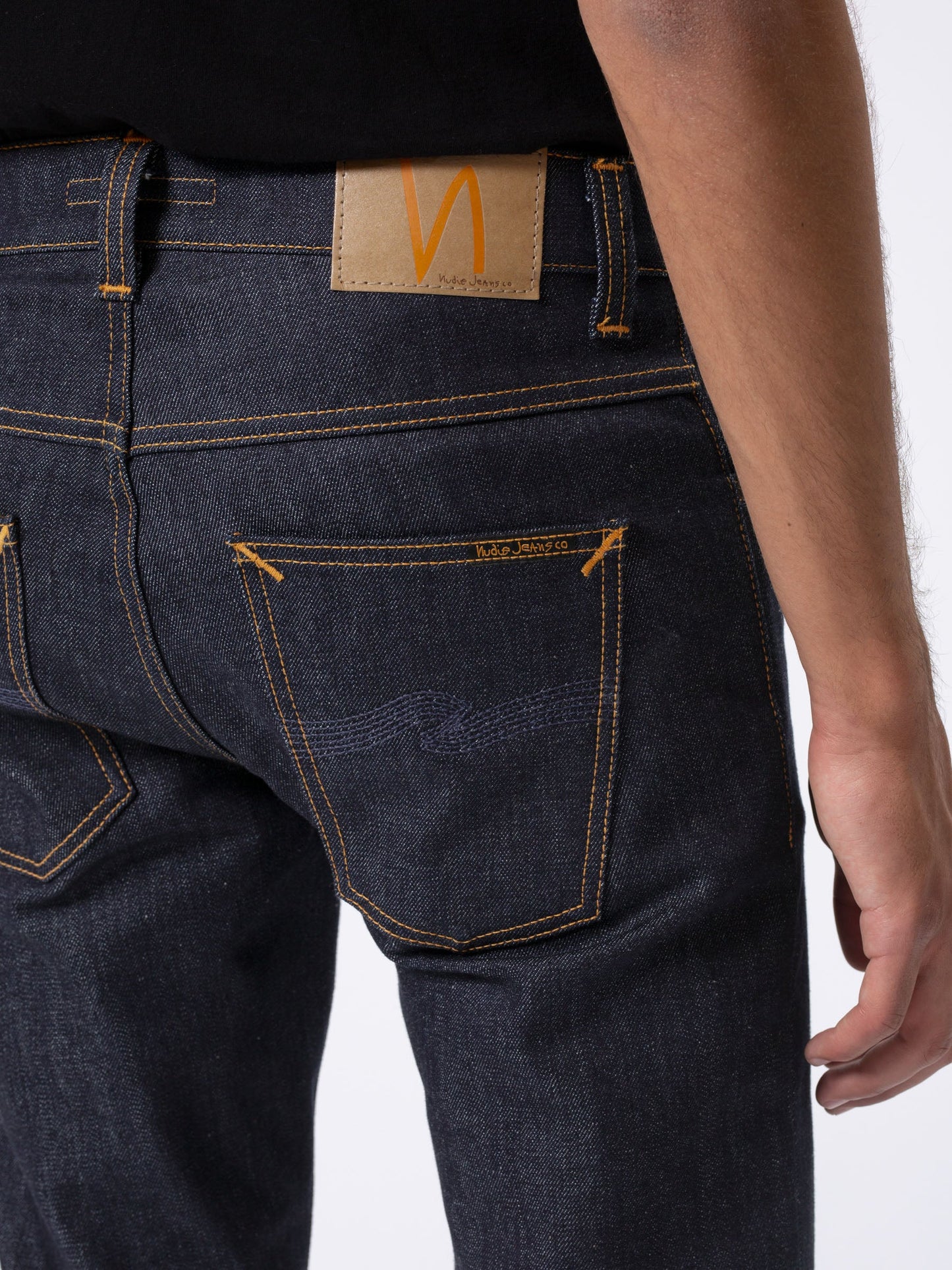 Jean slim en coton bio | brut "Grim Tim Dry True navy"