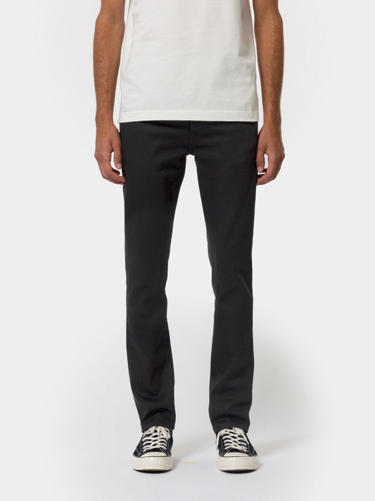 Jean slim en coton bio | noir "Grim Tim Dry ever black"