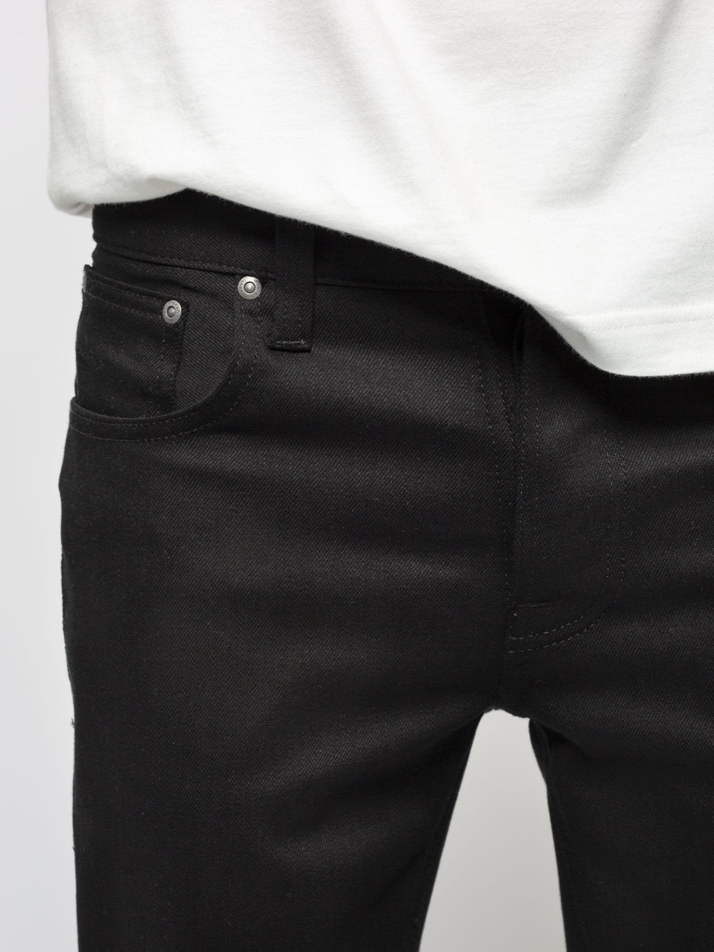 Jean slim en coton bio | noir "Grim Tim Dry ever black"