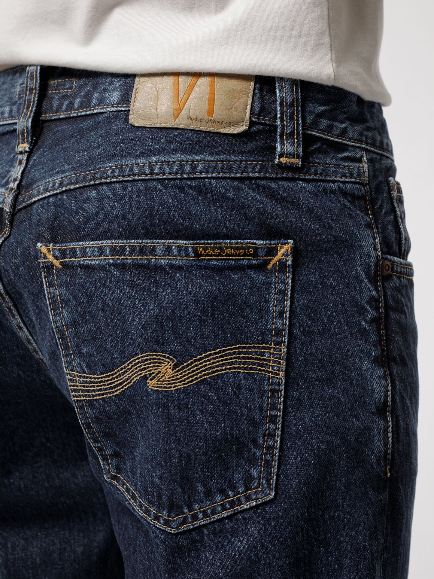 Jean Droit Bleu Foncé en coton bio - Gritty Jackson Dark Space