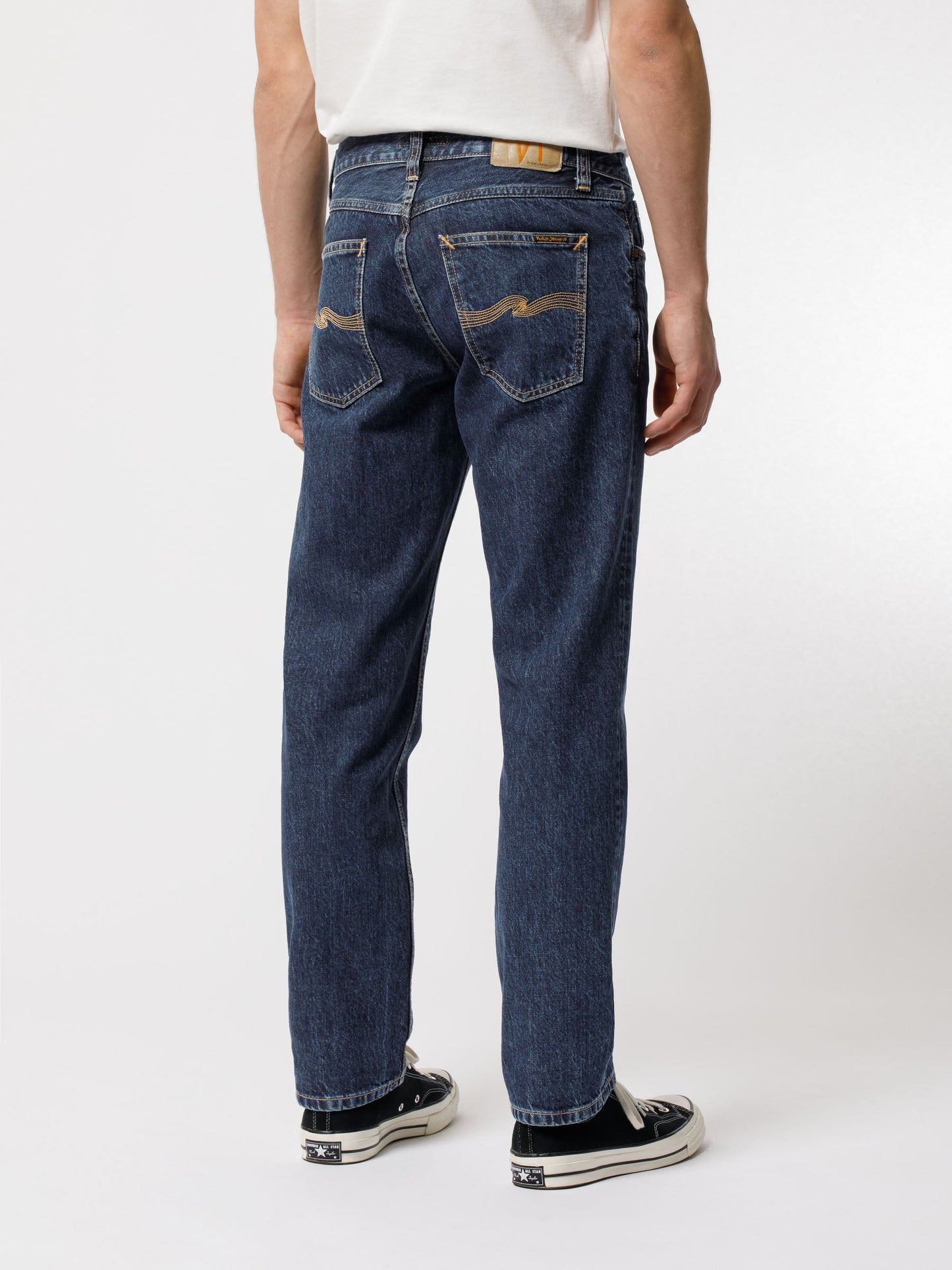 Jean Droit Bleu Foncé en coton bio - Gritty Jackson Dark Space