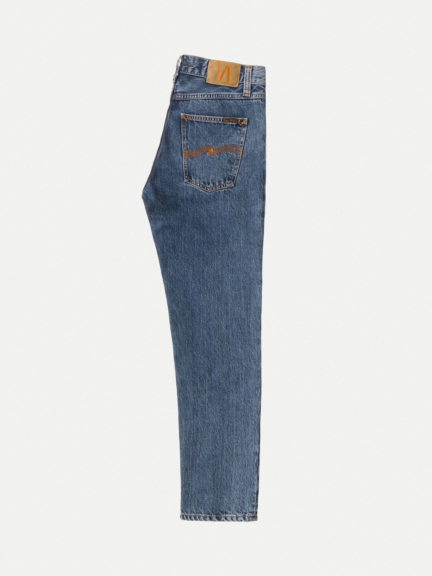 Jean droit bleu en coton bio - gritty jackson friendly blue