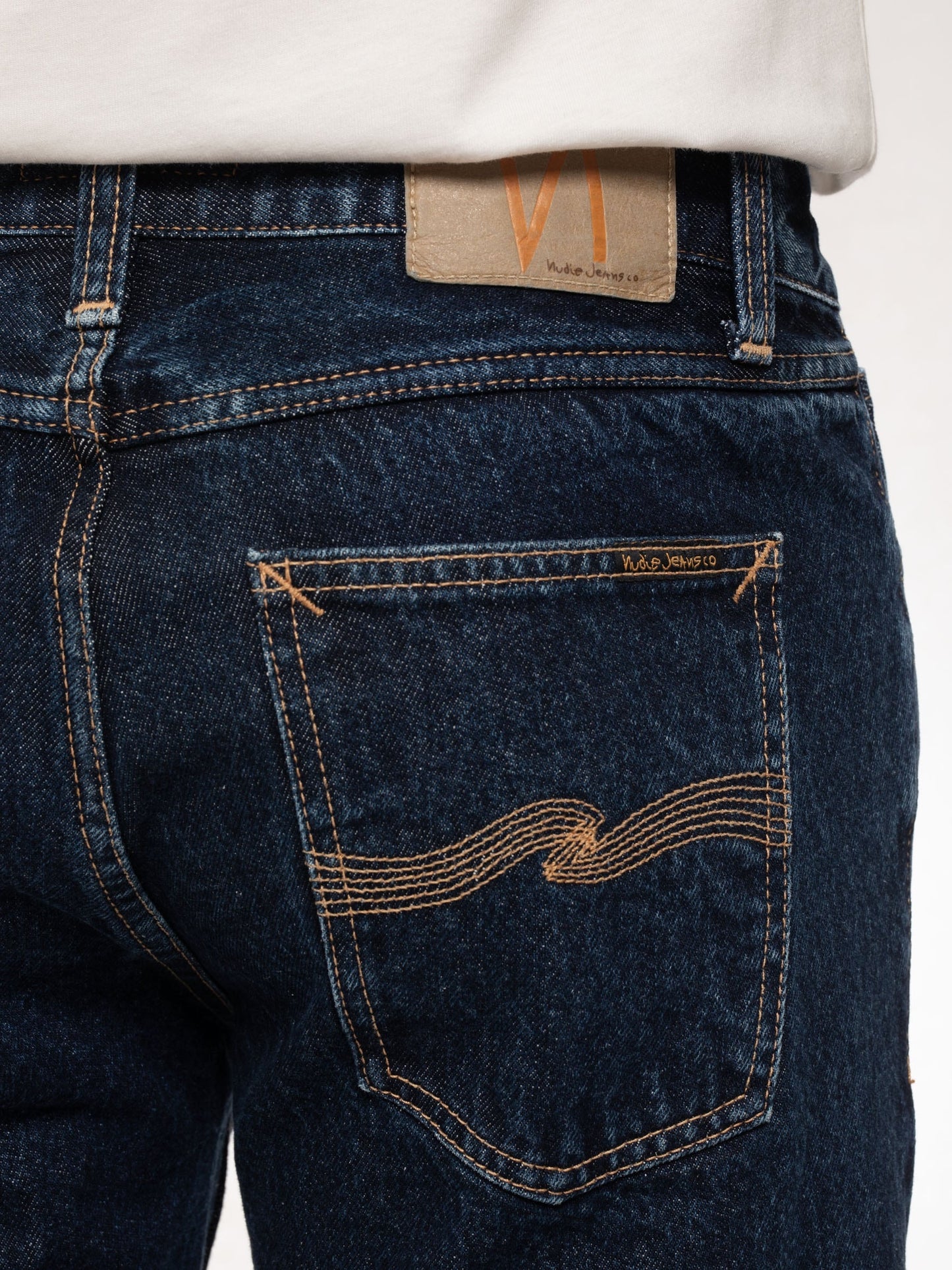 Jean droit bleu foncé en coton bio - Gritty Jackson Heavy Rinse