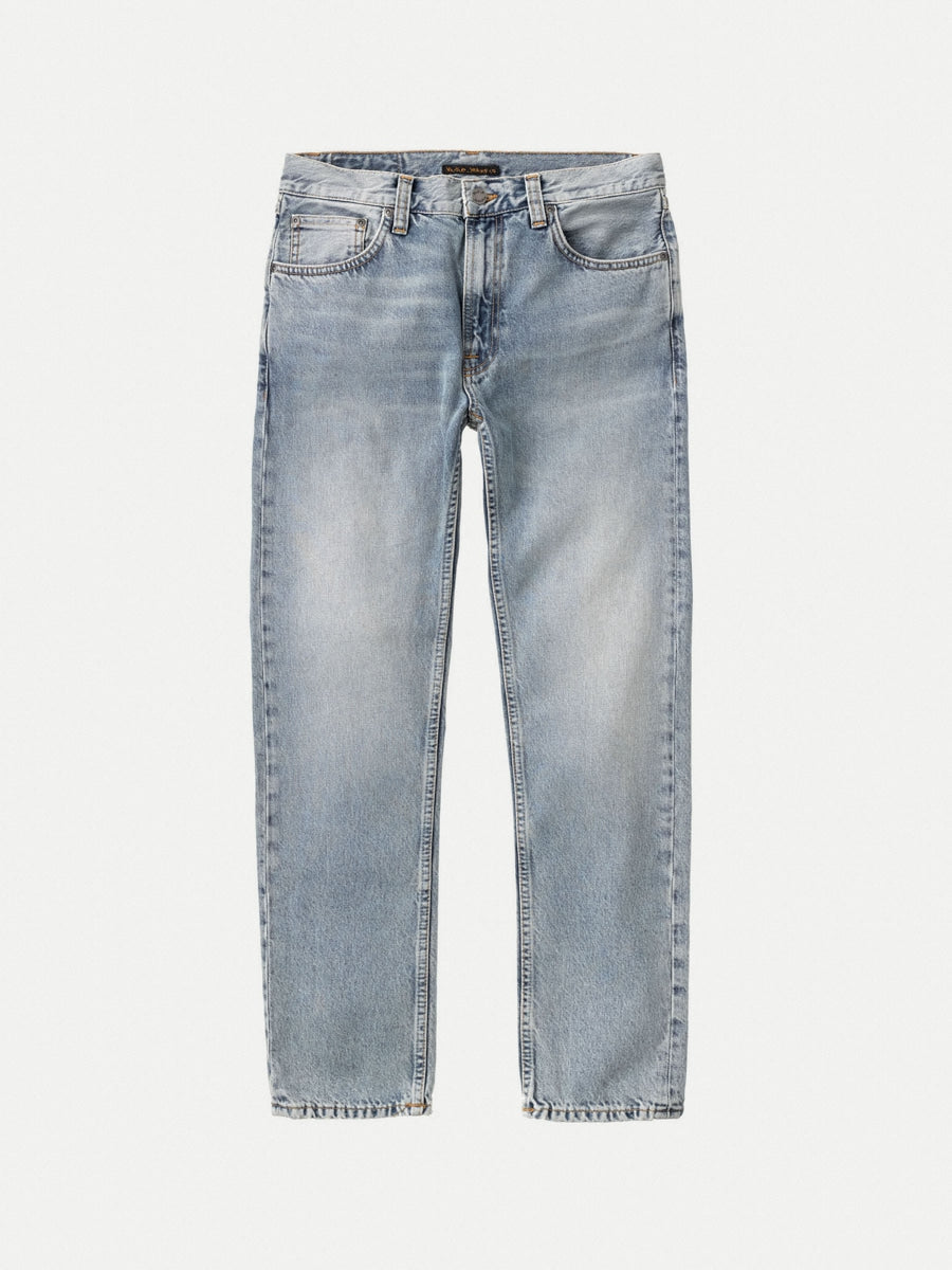 Jean droit bleu en coton bio - Gritty Jackson Dry light depot