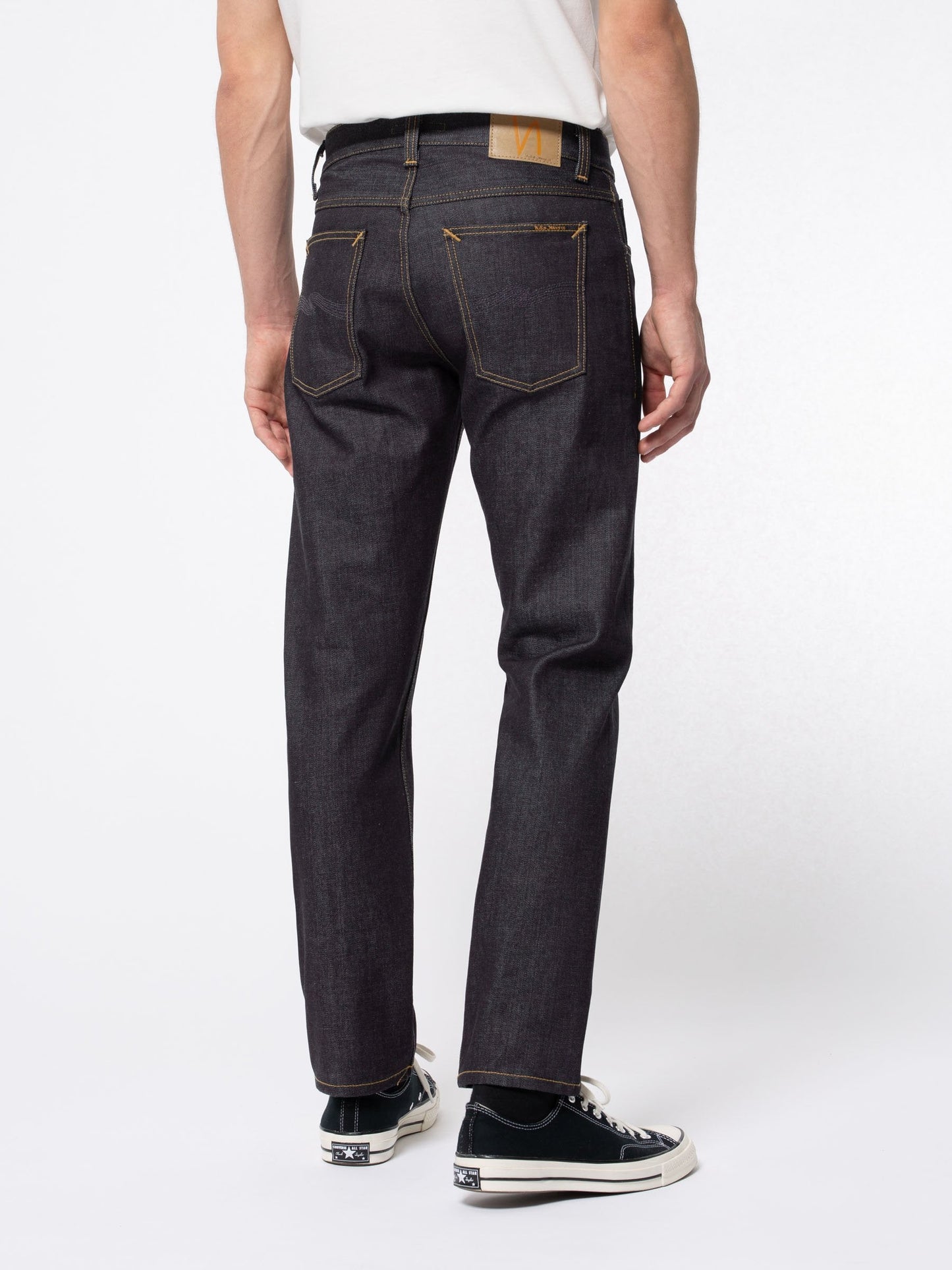 Jean droit en coton bio - brut "Gritty Jackson Dry Classic Navy"