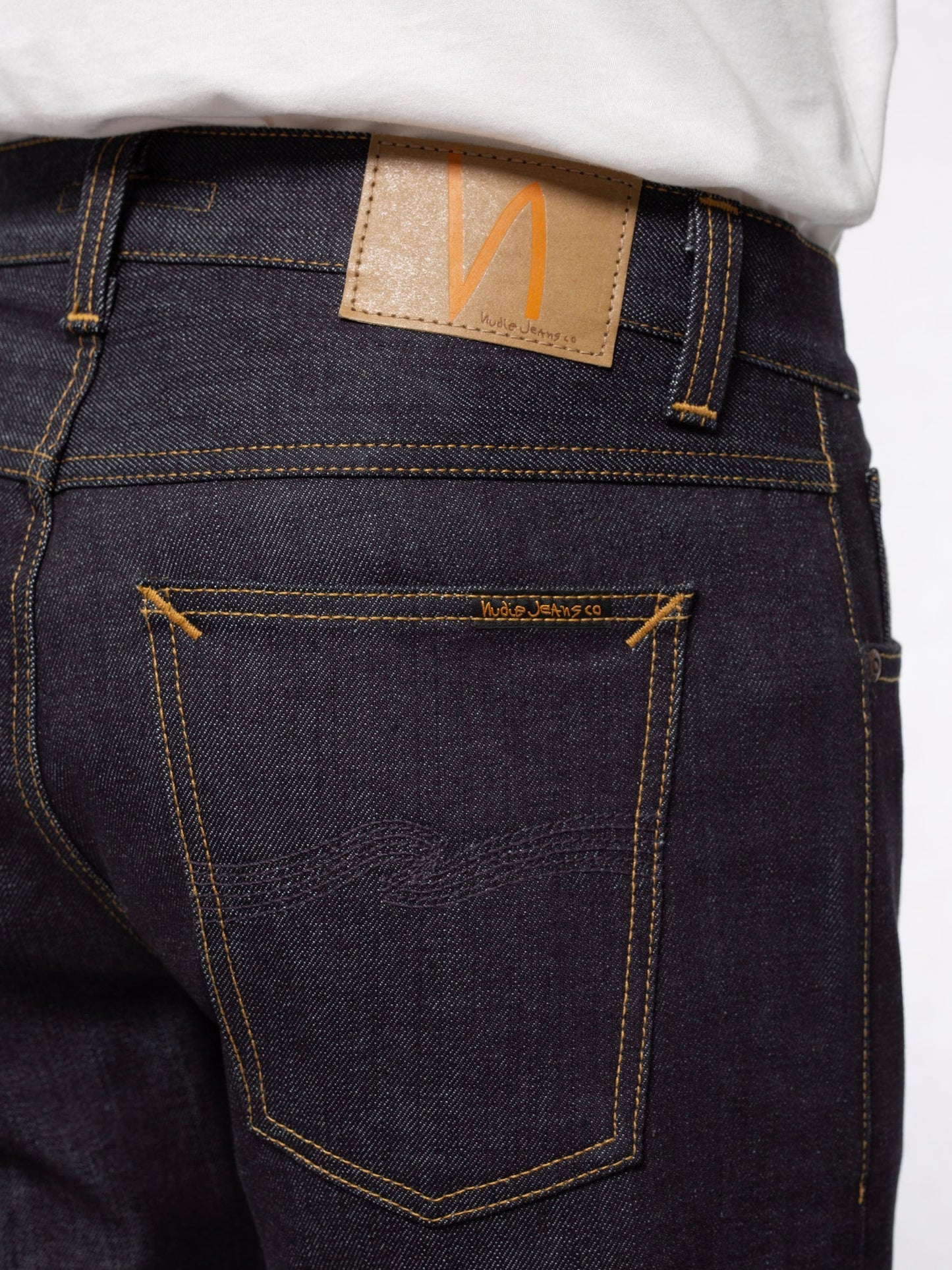 Jean droit en coton bio - brut "Gritty Jackson Dry Classic Navy"