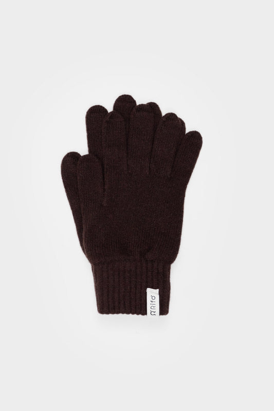 Gants homme en cachemire recyclé | marron "guanti pier paolo brown caffè"