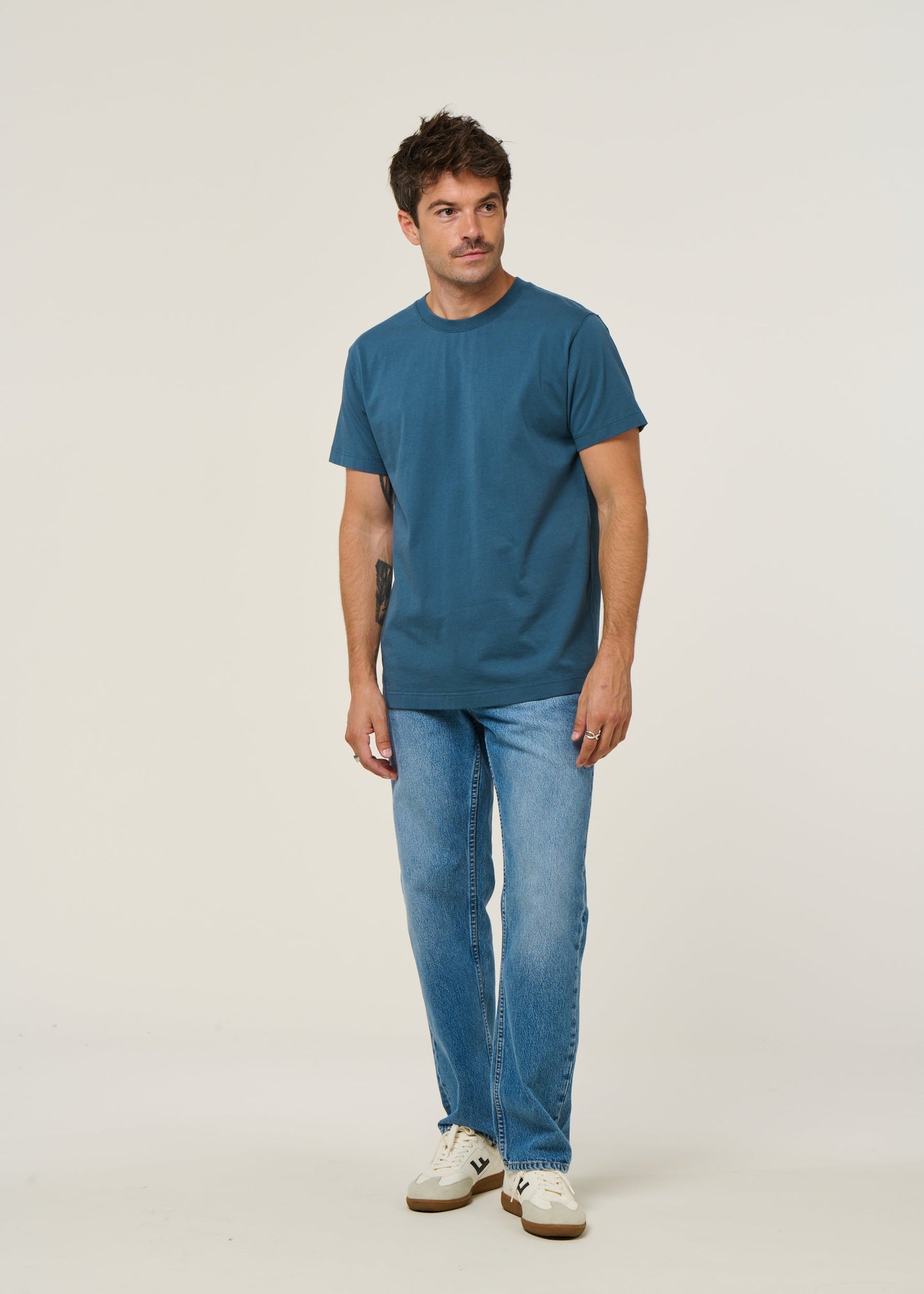 t-shirt en coton bio | bleu
