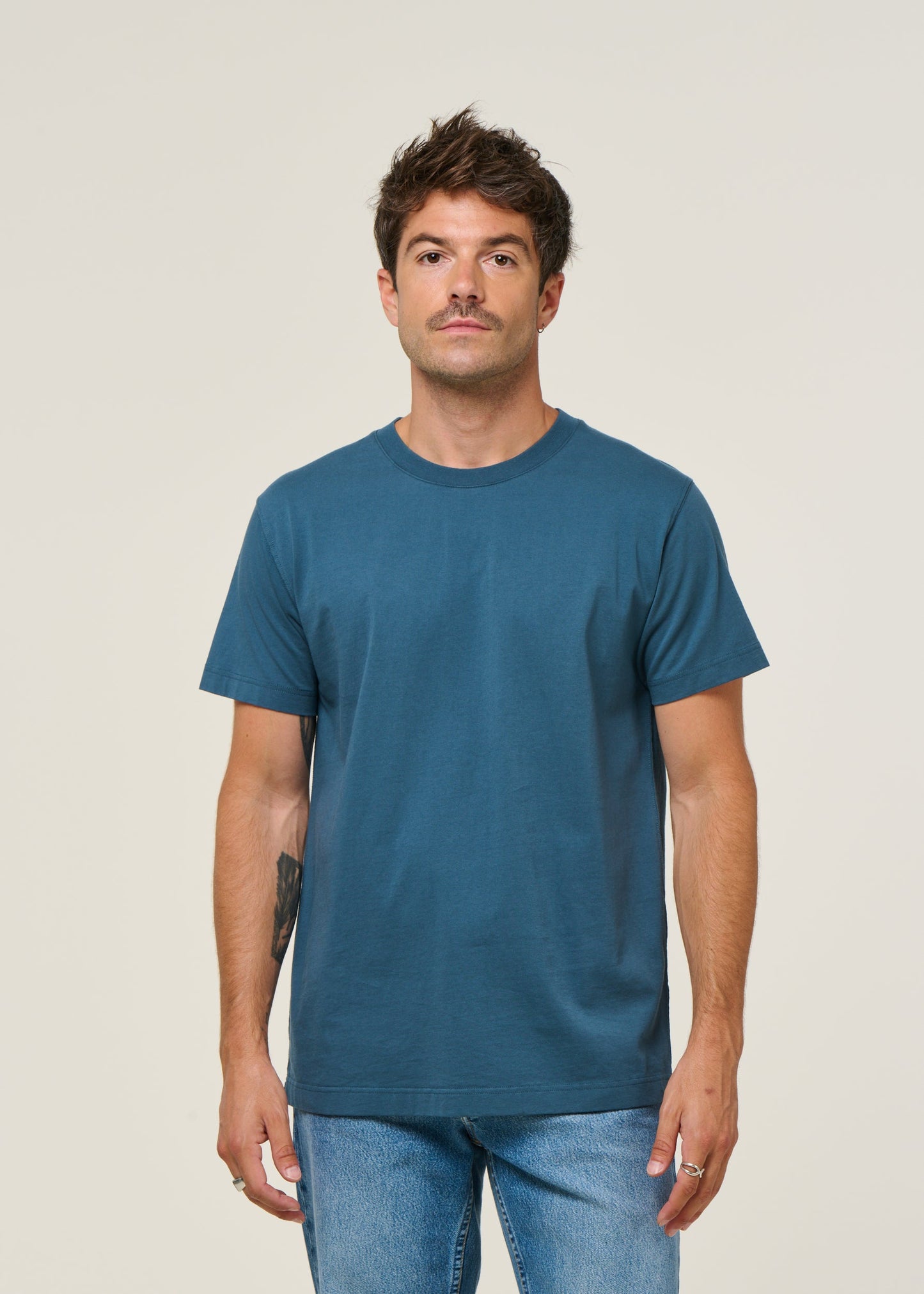 t-shirt en coton bio | bleu