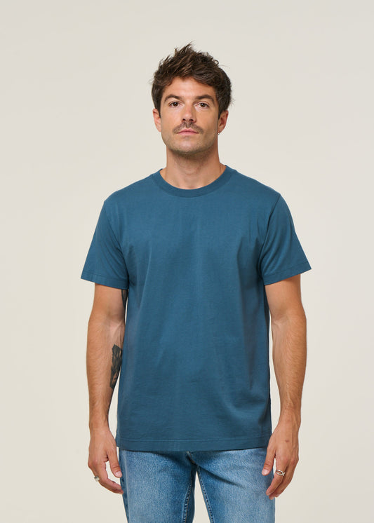 t-shirt en coton bio | bleu