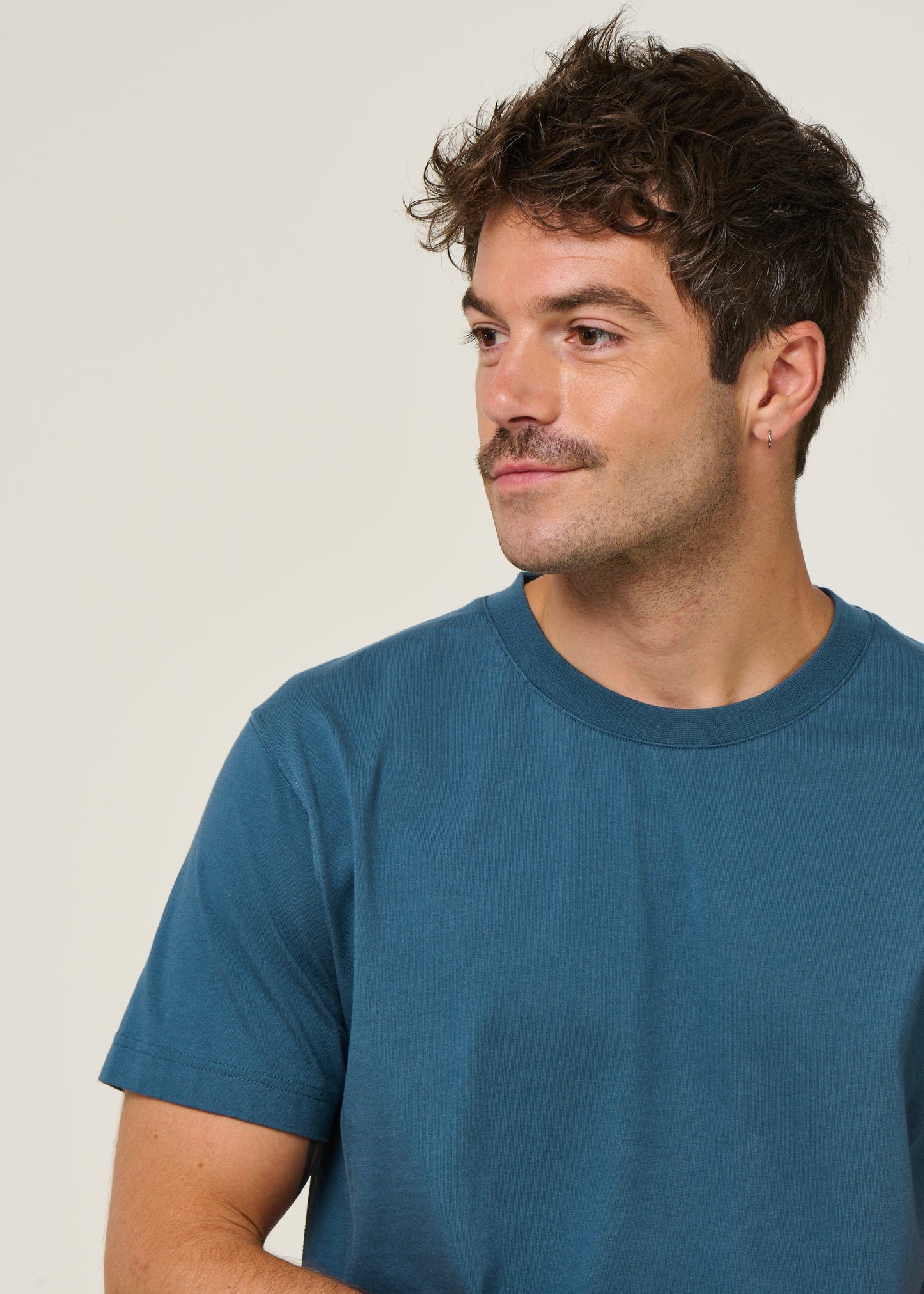 t-shirt en coton bio | bleu