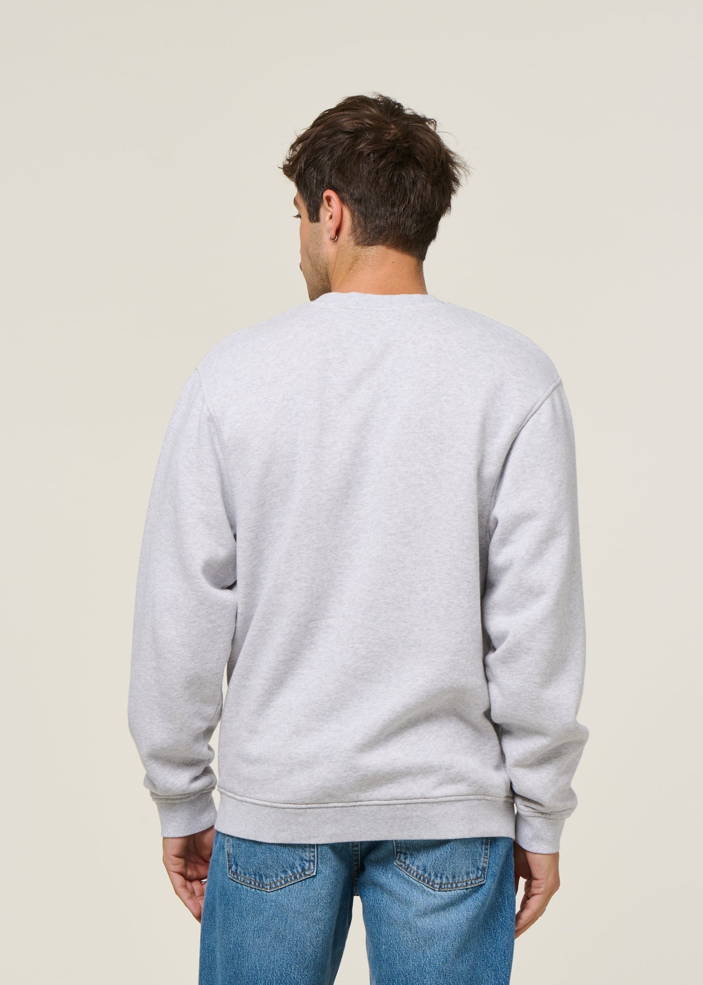 Sweat oversize en coton bio |  gris chiné