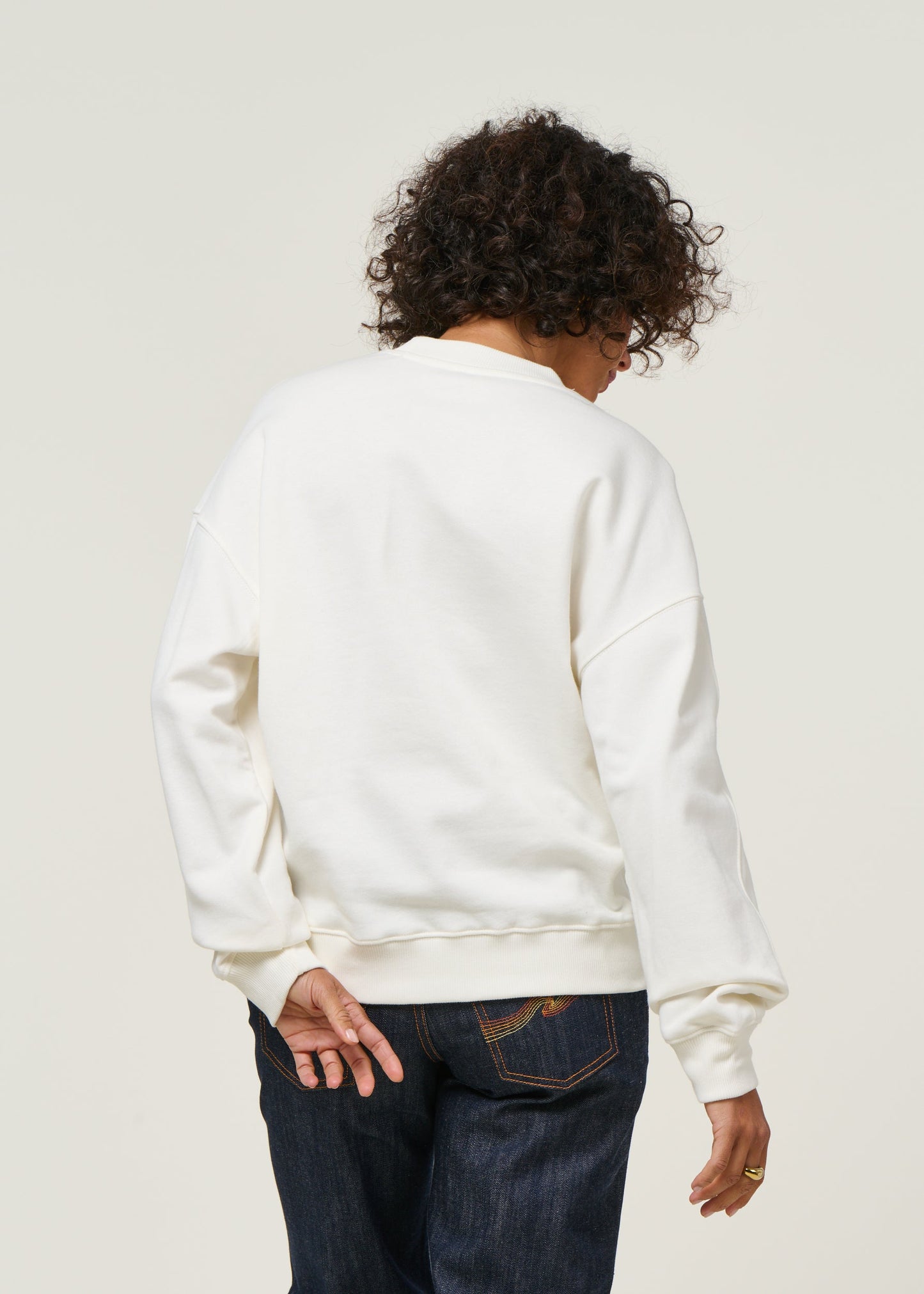 Sweat en coton bio | écru "hagen"