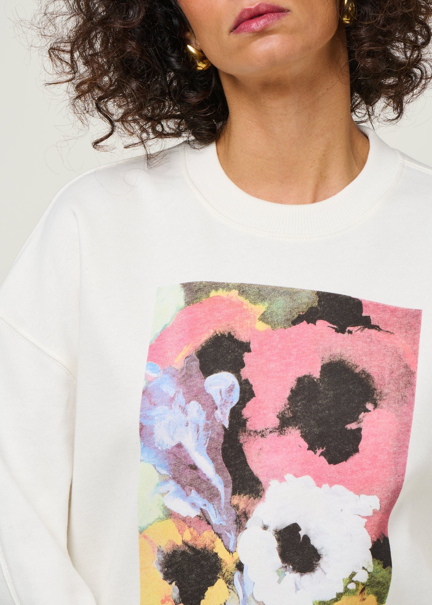 Sweat en coton bio | écru "hagen"