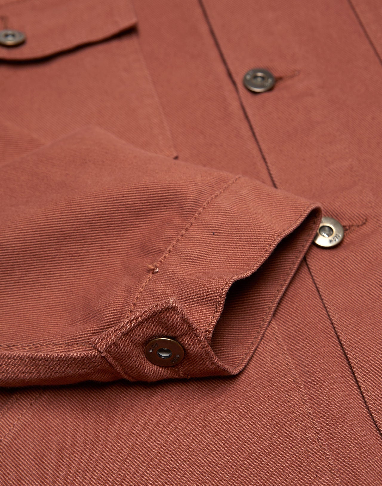 Veste workwear en coton bio | marron "hekinan sienna"