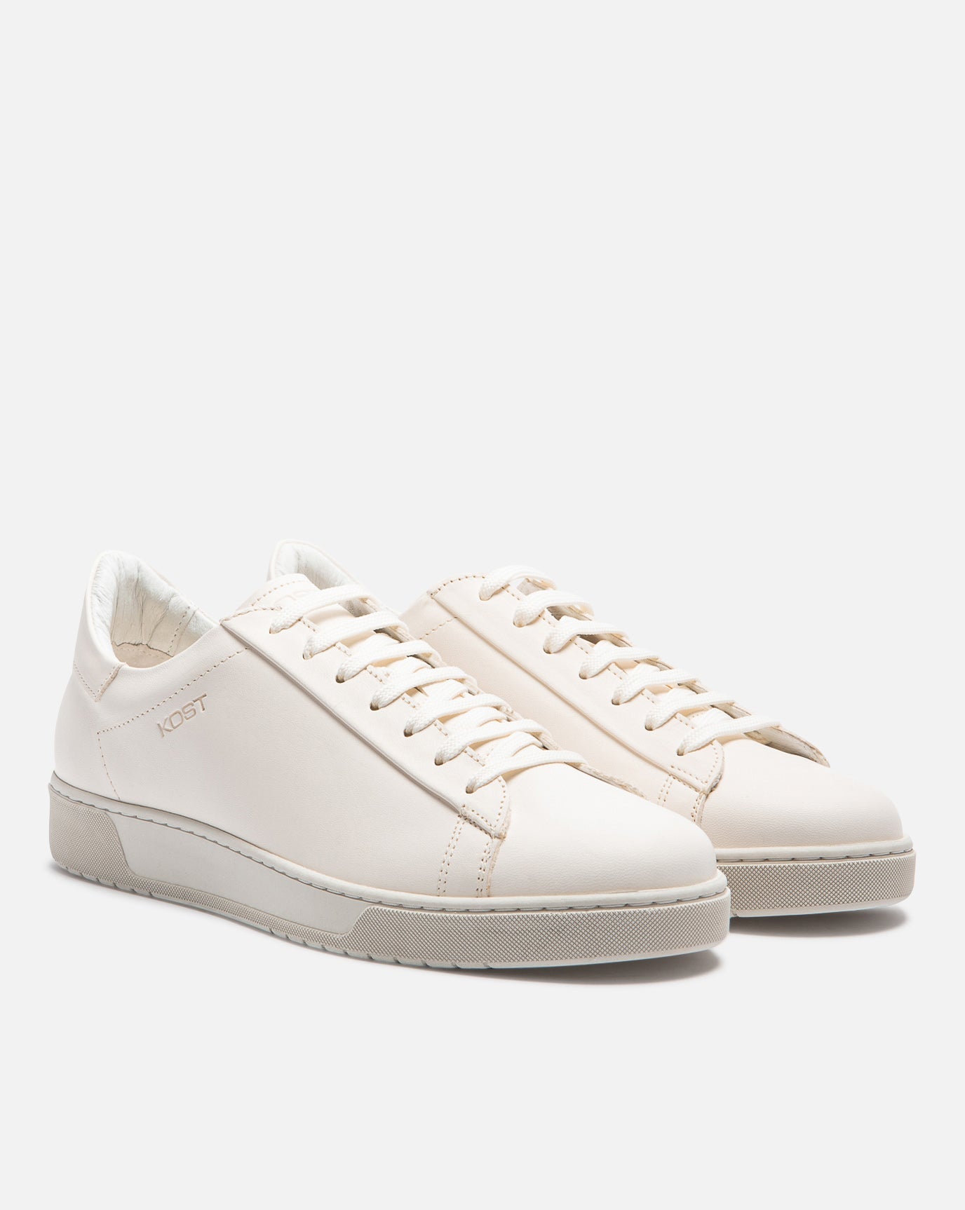 Baskets en cuir tannage végétal | Blanc "homerun 2r vgt blanc"