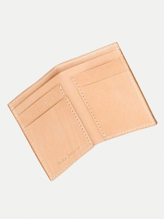 Porte cartes beige en cuir - hagdahl