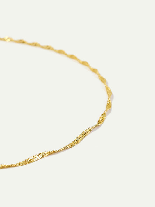 Collier | doré "singapore necklace - gold"