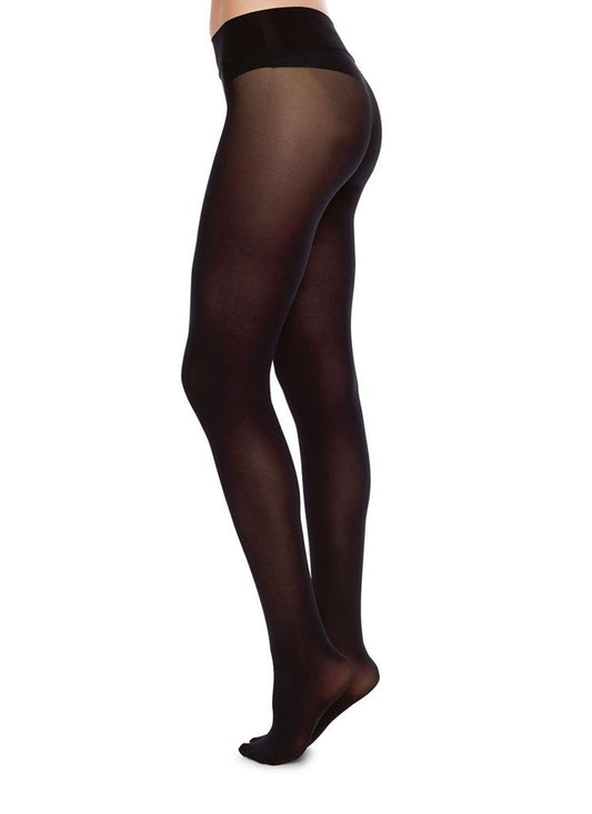 Collants 40 deniers sans coutures en recyclé | noir "hanna black"