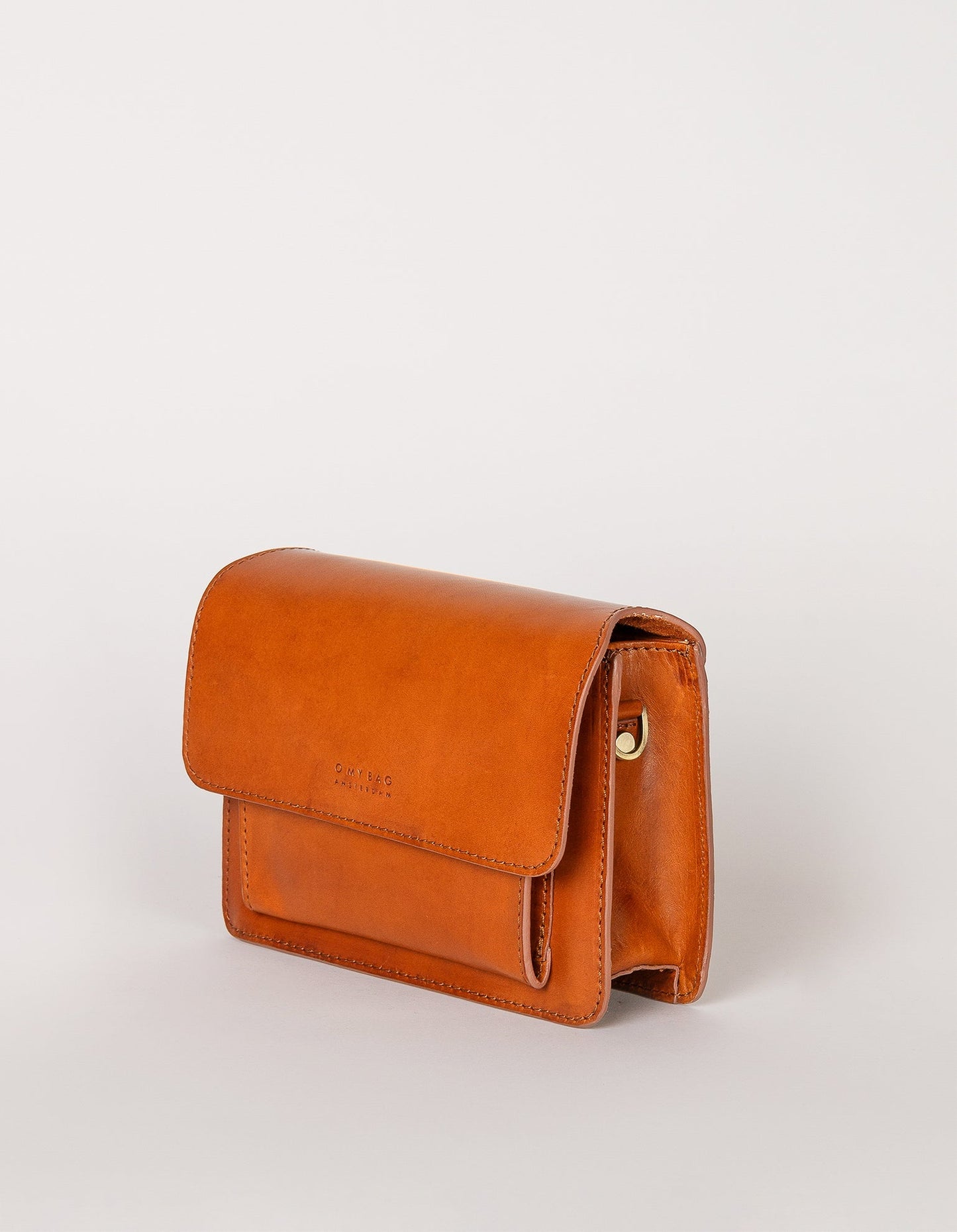 Sac bandoulière en cuir certifié | Marron "harper mini cognac classic leather"