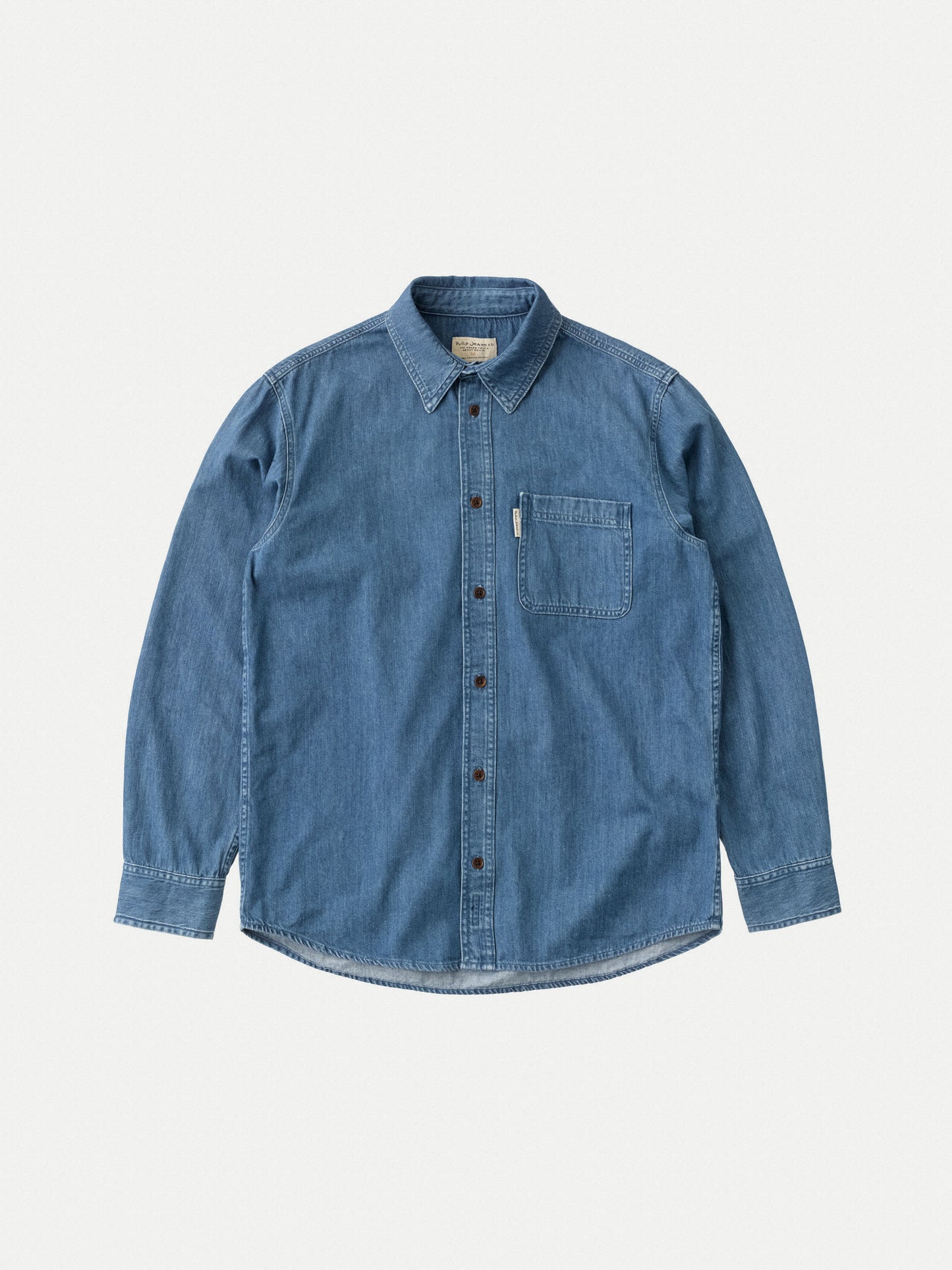 Chemise en jean en coton bio - Hebbe Humble Blue denim