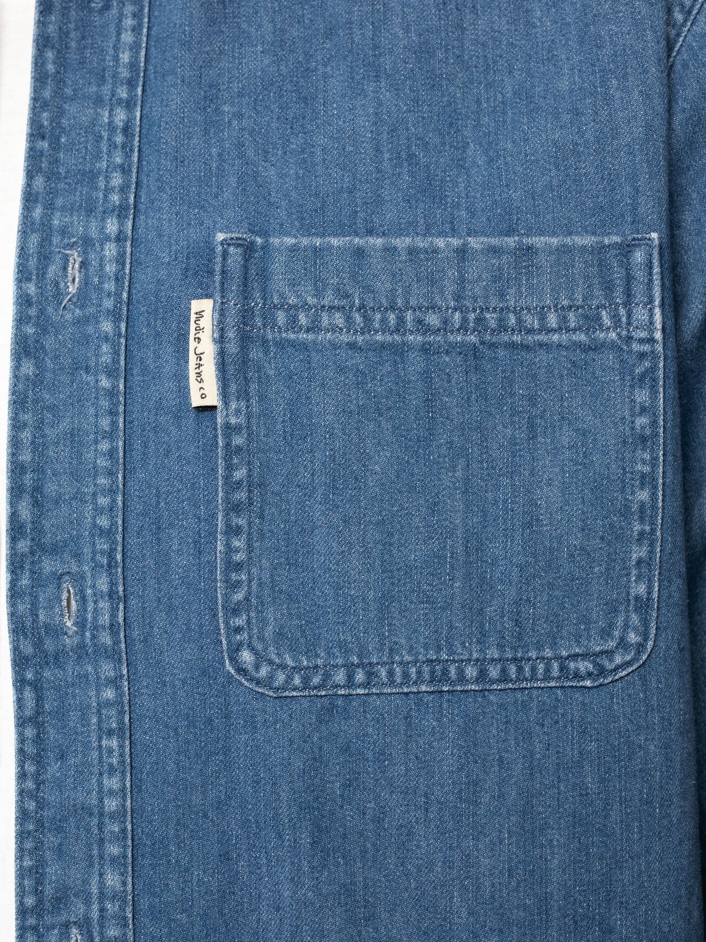 Chemise en jean en coton bio - Hebbe Humble Blue denim