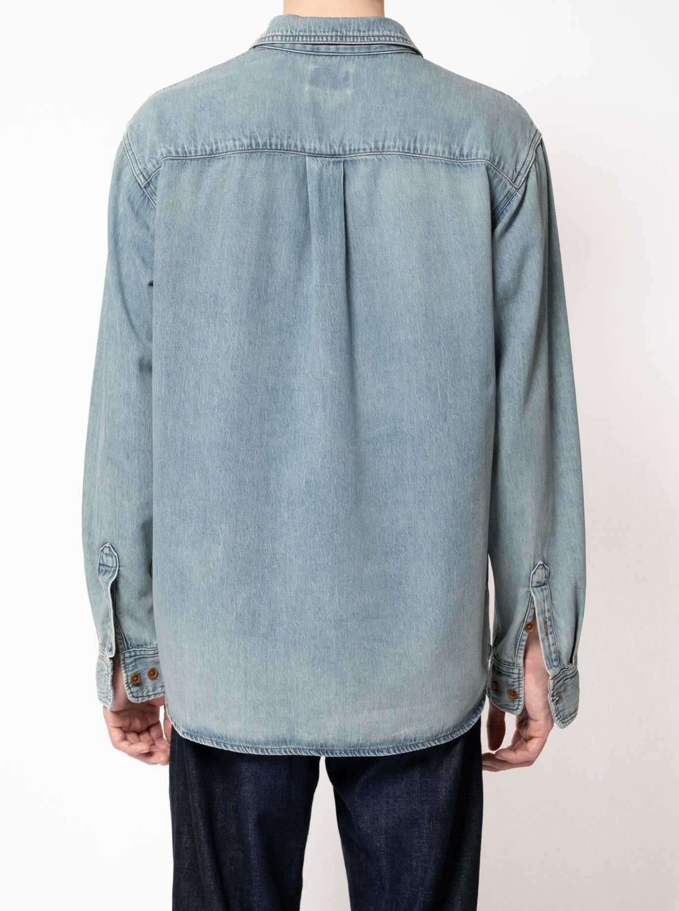 Chemise en denim bleu clair en coton bio - Hebbe Sundays Denim
