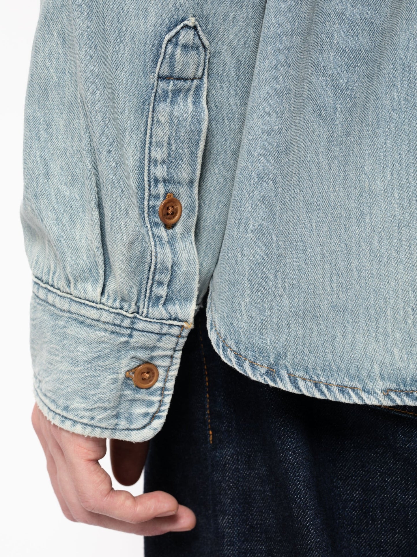 Chemise en denim bleu clair en coton bio - Hebbe Sundays Denim