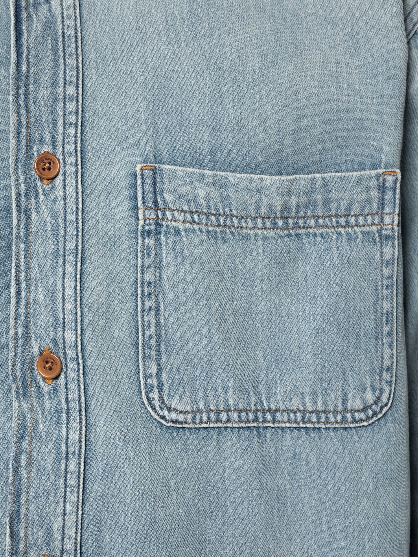 Chemise en denim bleu clair en coton bio - Hebbe Sundays Denim