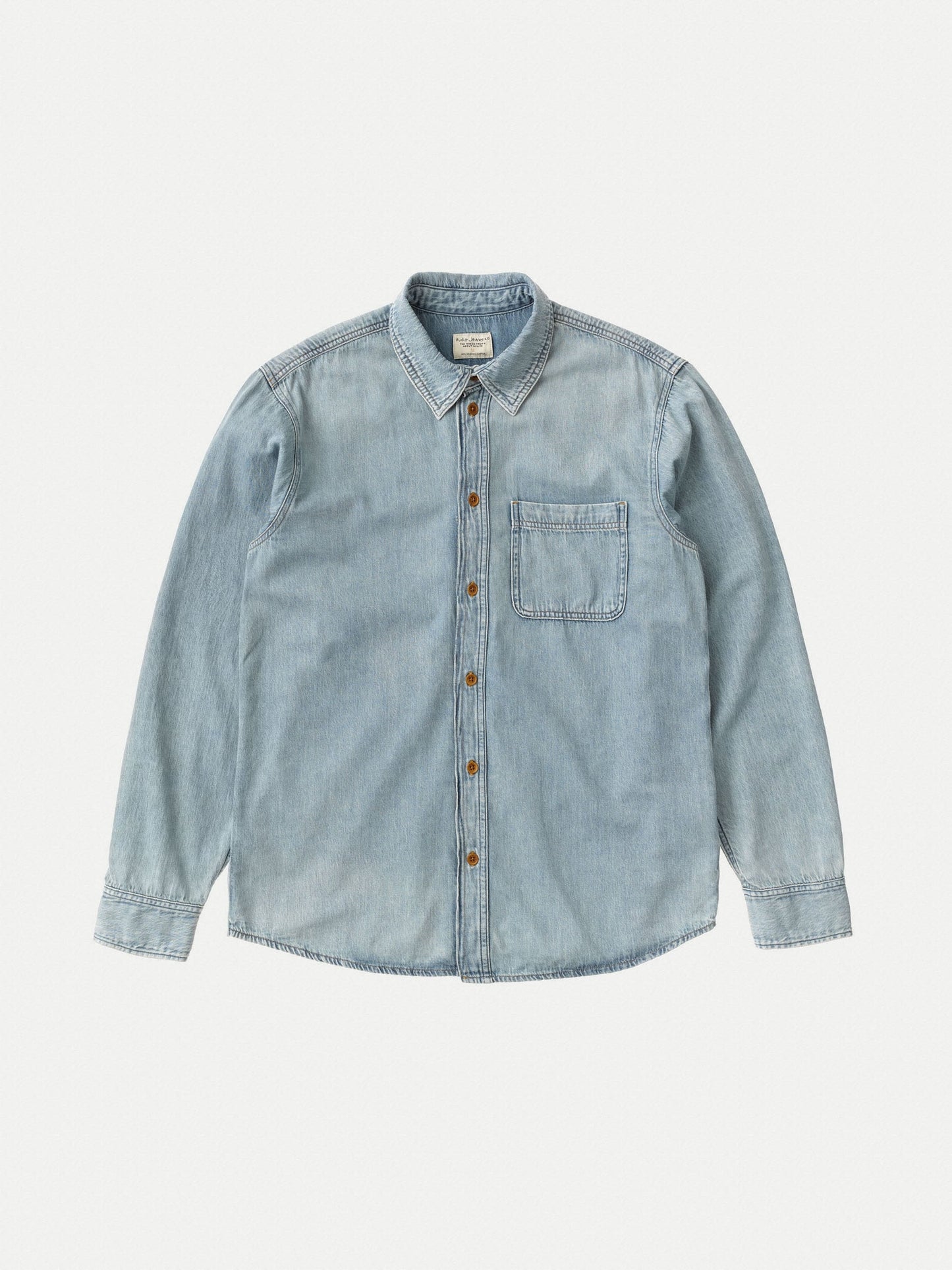 Chemise en denim bleu clair en coton bio - Hebbe Sundays Denim