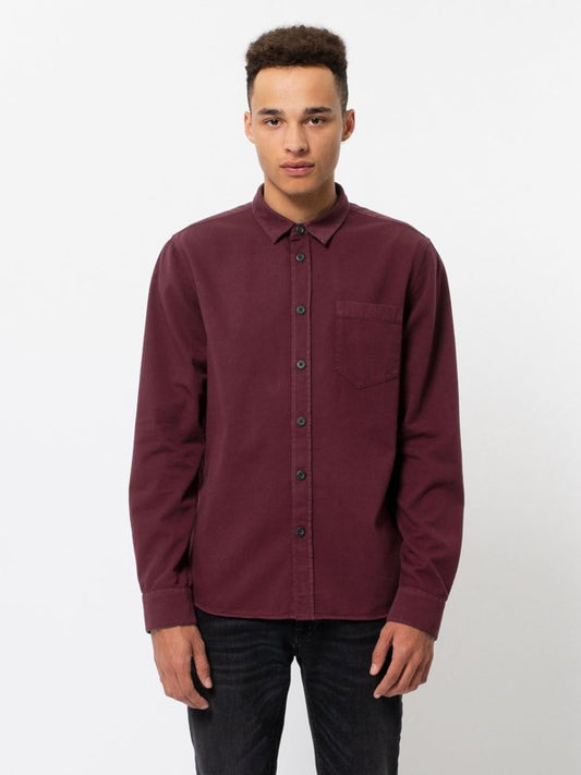 Chemise figue en coton bio - henry