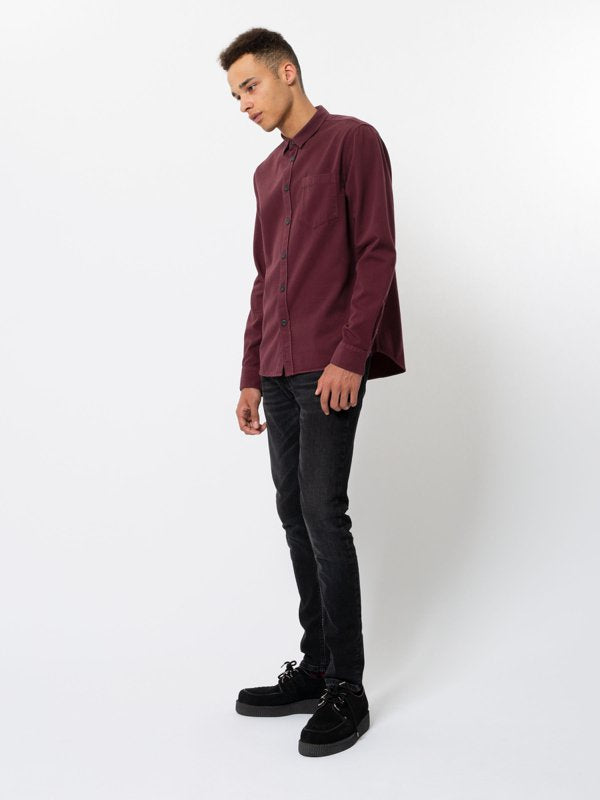 Chemise figue en coton bio - henry