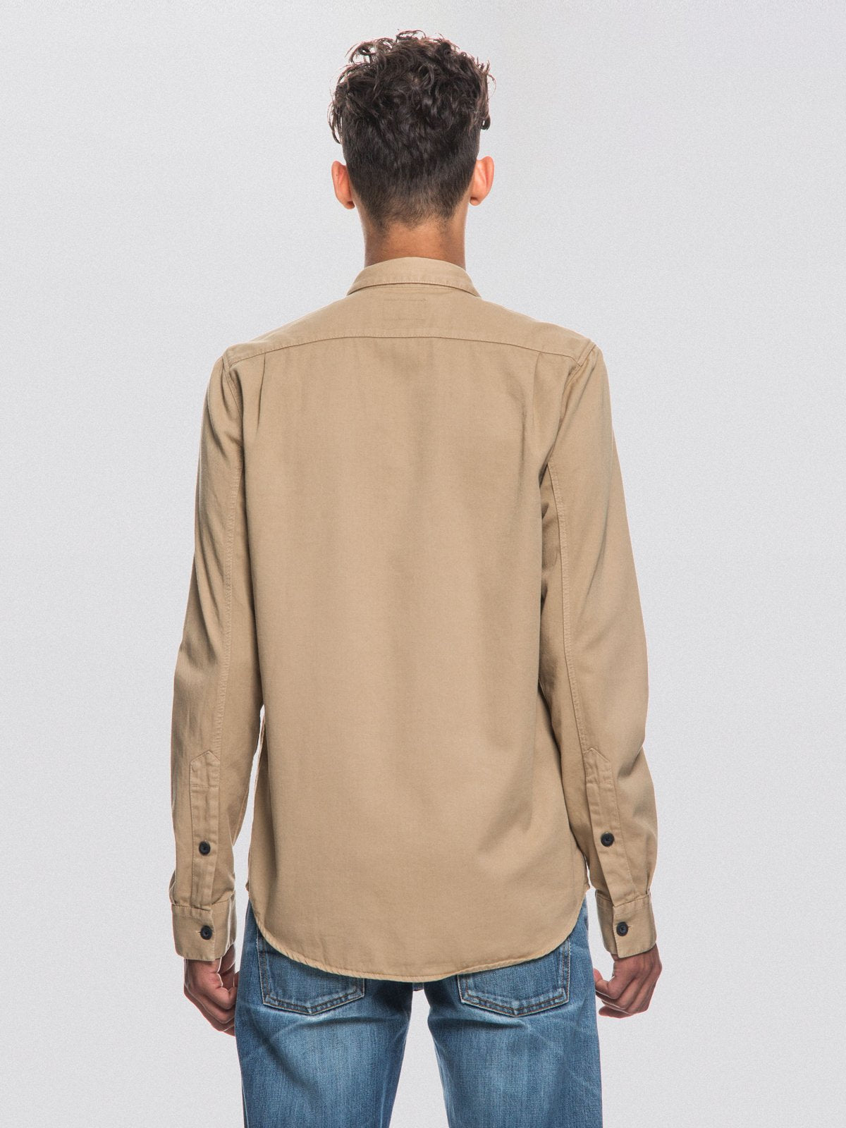 Chemise beige en coton bio - Henry