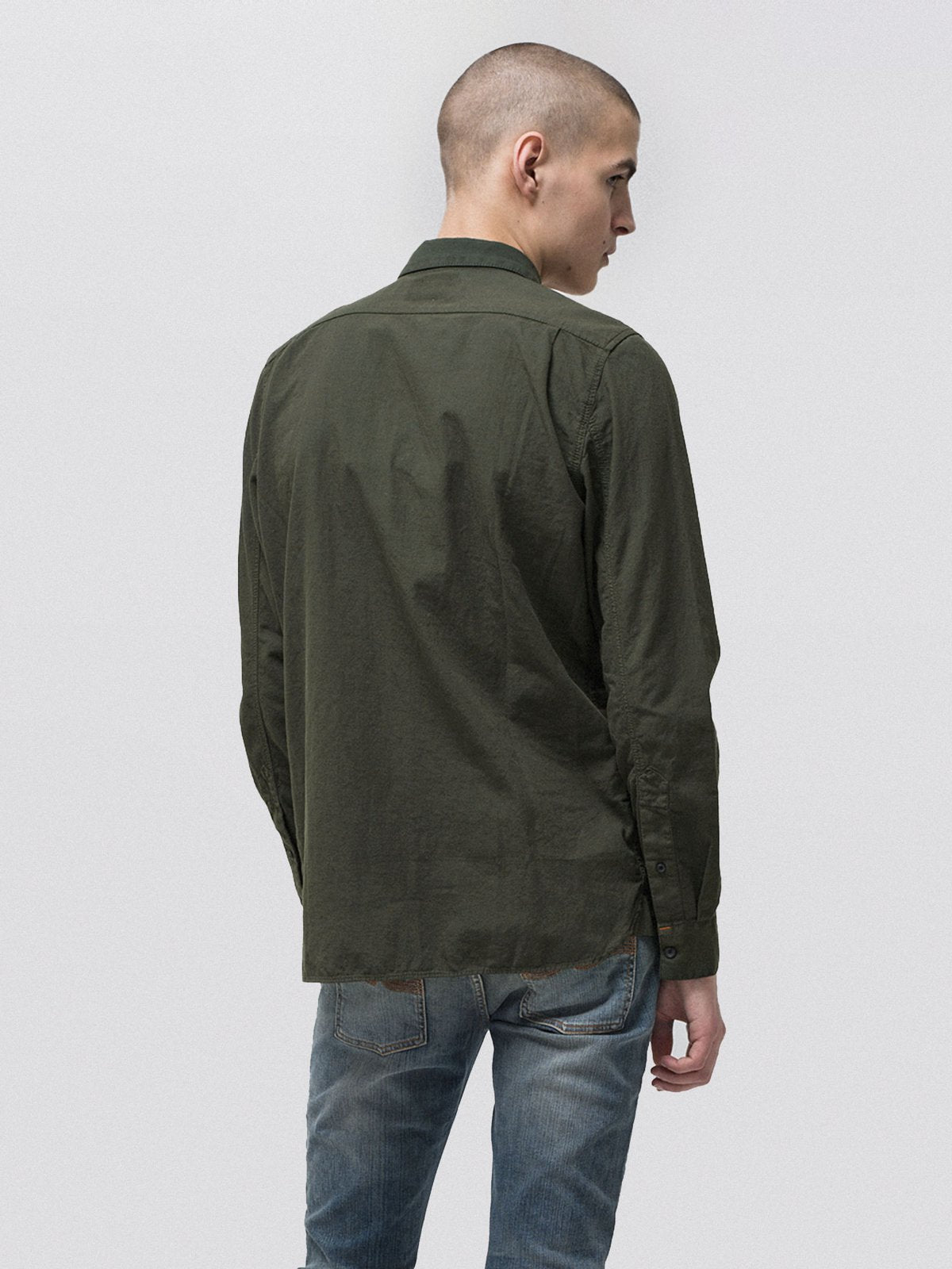 Chemise kaki en coton bio - Henry