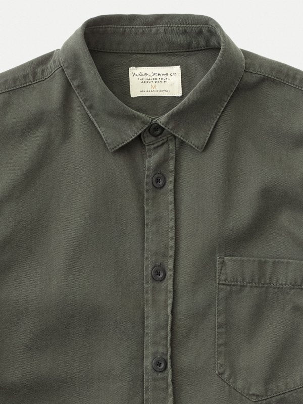 Chemise kaki en coton bio - Henry
