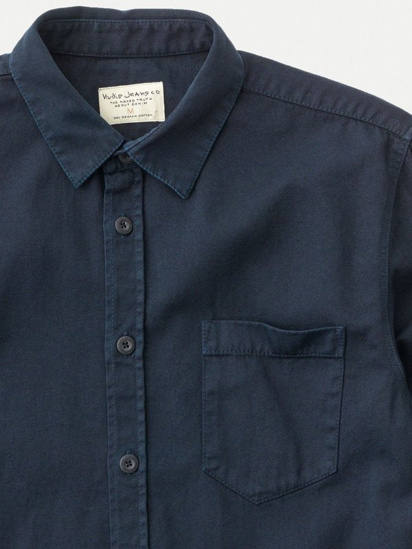 Chemise marine en coton bio - Henry