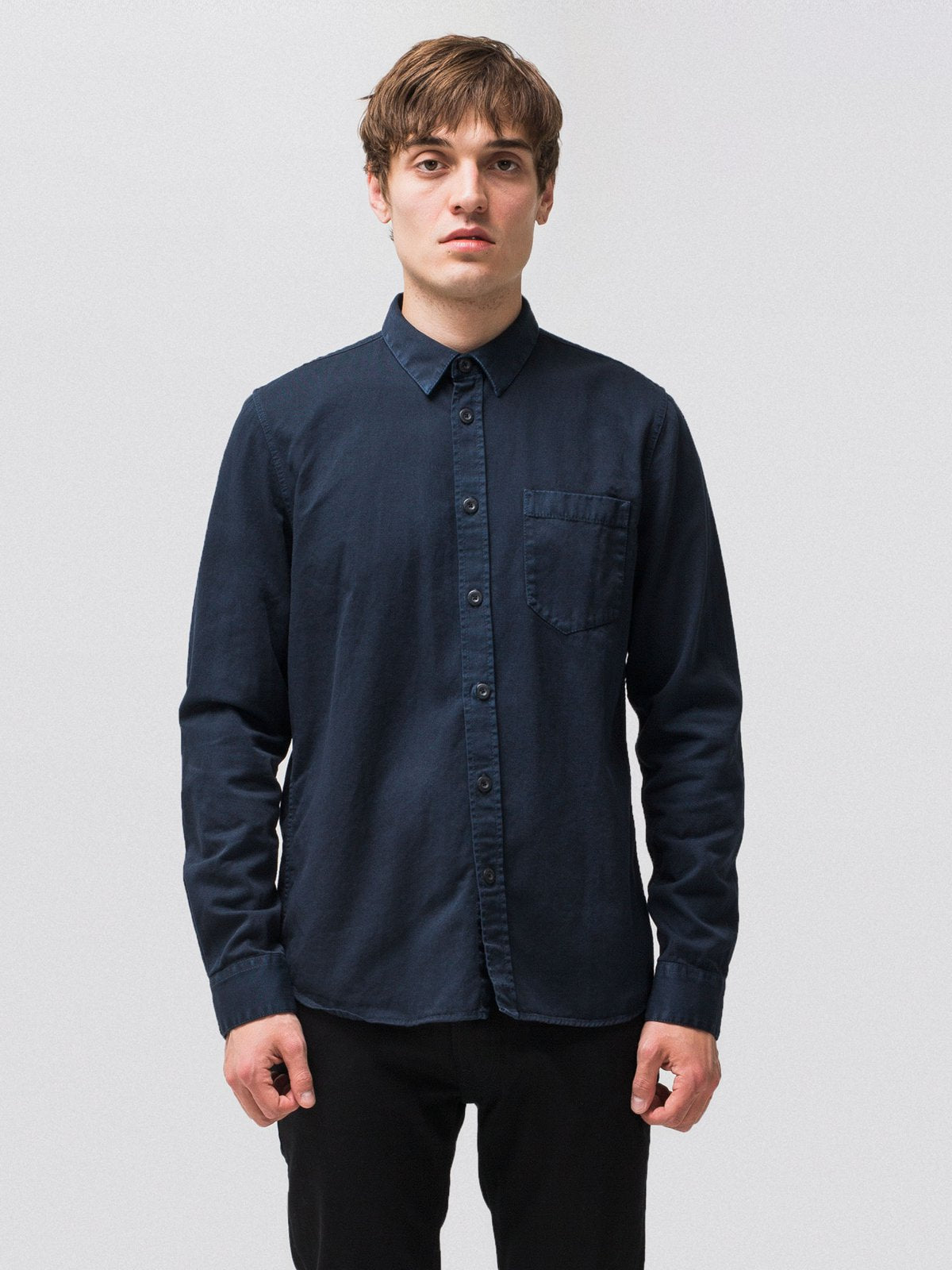 Chemise marine en coton bio - Henry